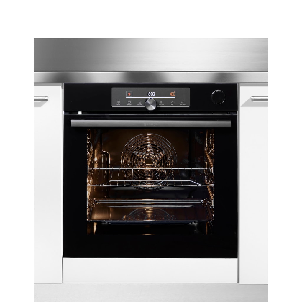 GORENJE Backofen »BPSA6747A08«, BPSA6747A08BG, mit 2-fach-Teleskopauszug, Pyrolyse-Selbstreinigung