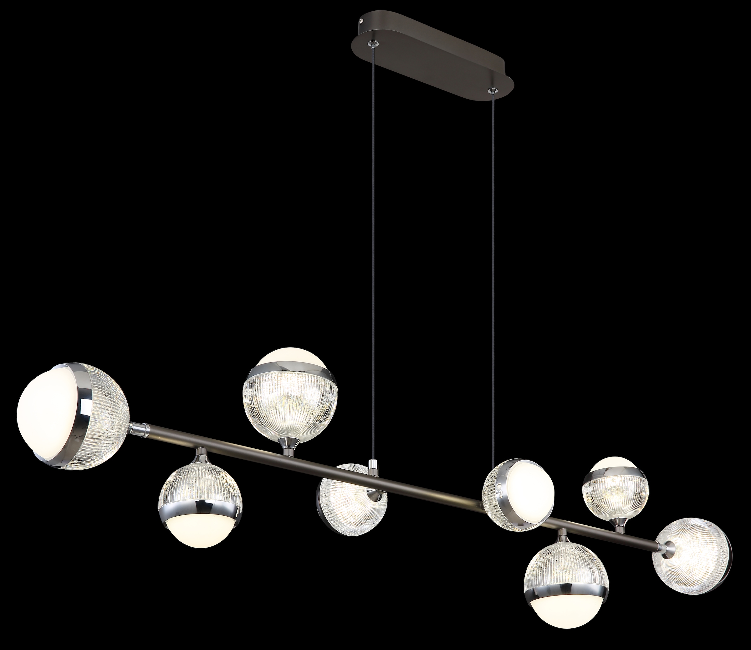 GLOBO LIGHTING LED Pendelleuchte »UNTSY«, Leuchtmittel LED-Modul | LED fest integriert, Hängelampe/Hängeleuchte/Wohnzimmer/Esstisch/elegant