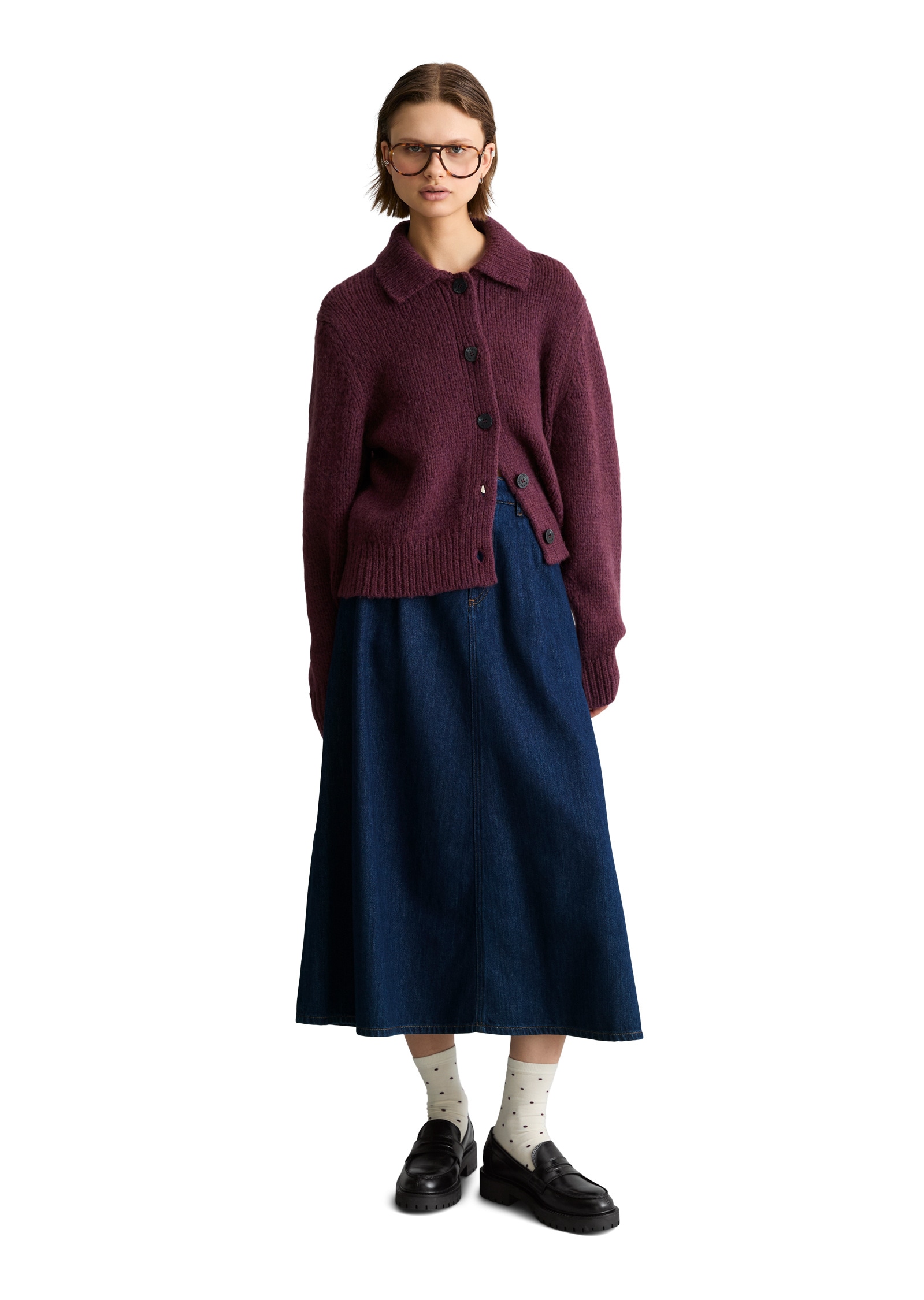 Marc O'Polo DENIM Cardigan »aus weichem Schurwolle-Mix«