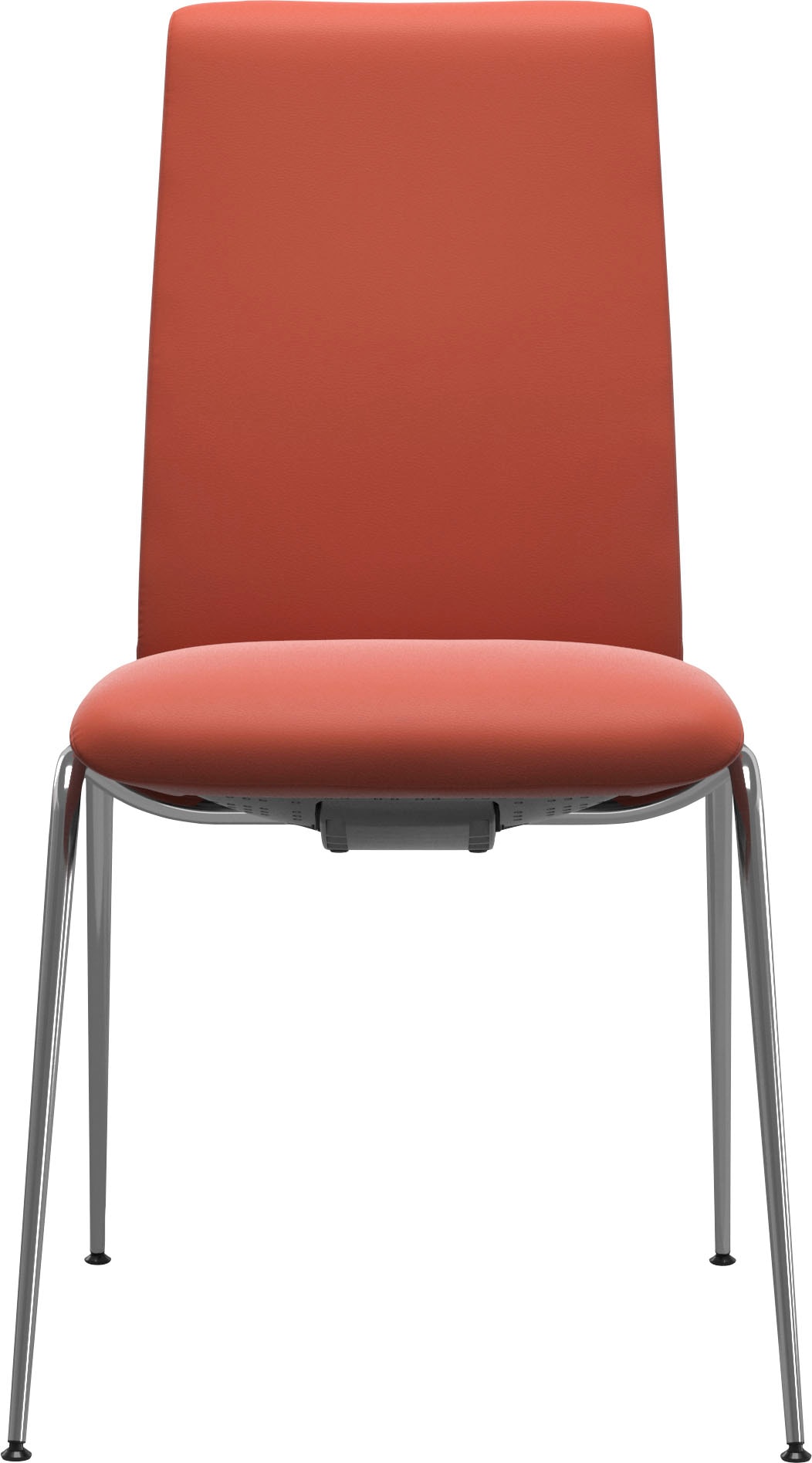 Polsterstuhl STRESSLESS "Laurel", beige (henna batick, chrom glänzend), B:57cm H:92cm T:59cm, Leder BATICK: BATICK ist ein leicht korrigiertes, durchgefärbtes und genarbtes Möbelleder, bei dem die meisten Unebenheiten und Spuren in der Regel entfernt wurd