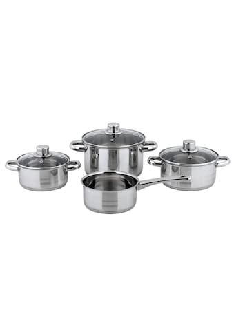 Topf-Set »BELM«, Edelstahl, (Set, 7 tlg., je 1 Kochtopf 16/18/20 cm, 1x...