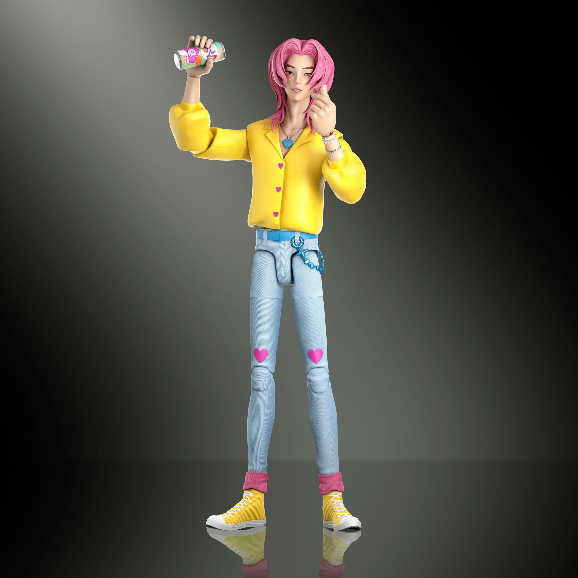 Mattel® Actionfigur »KPop Demon Hunters Saja Boys Romance-Soda Pop« beweglich