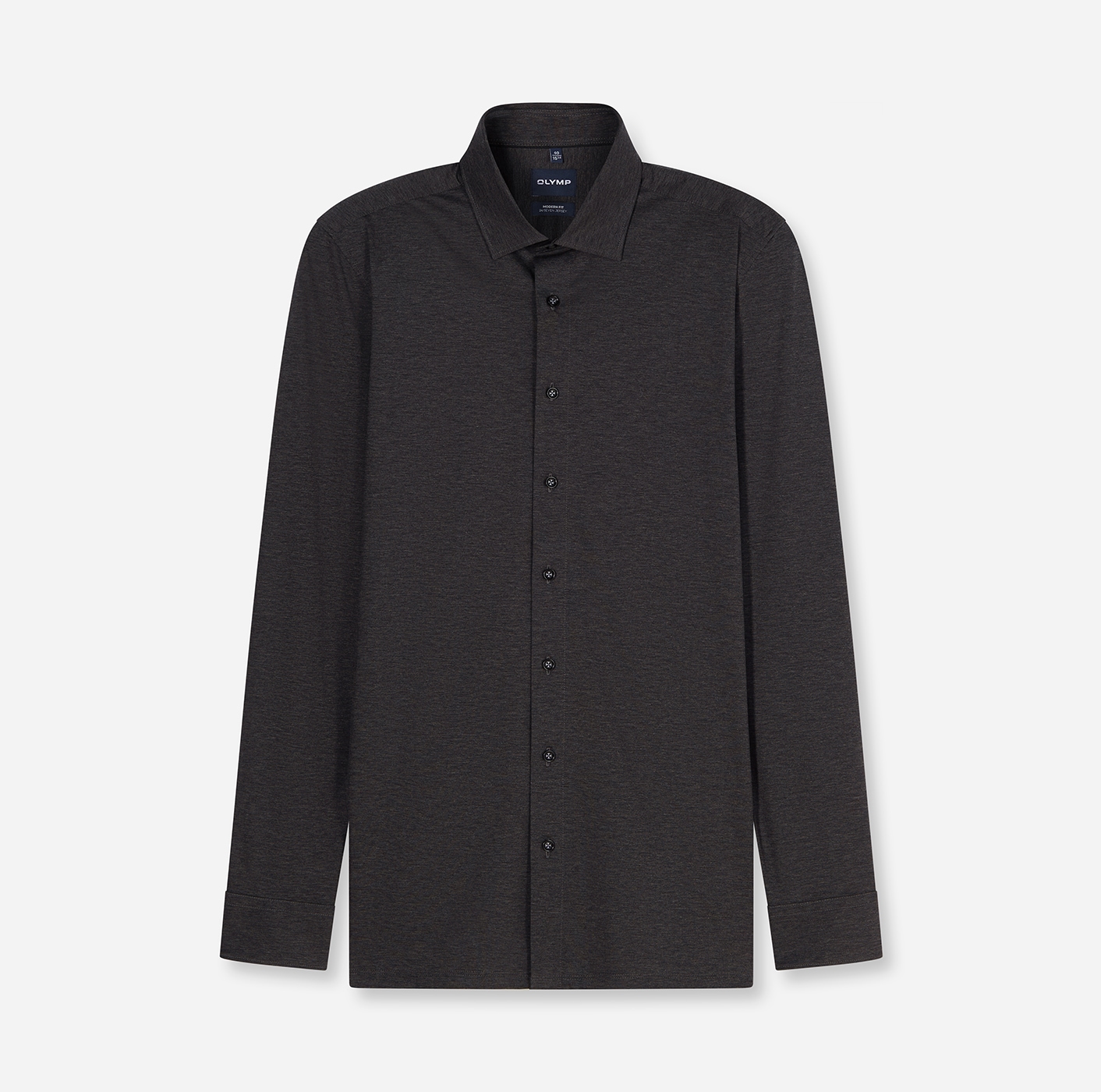OLYMP Langarmhemd »Luxor 24/Seven modern fit Jerseyshirt« mit geruchshemmenden Materialeigenschaften