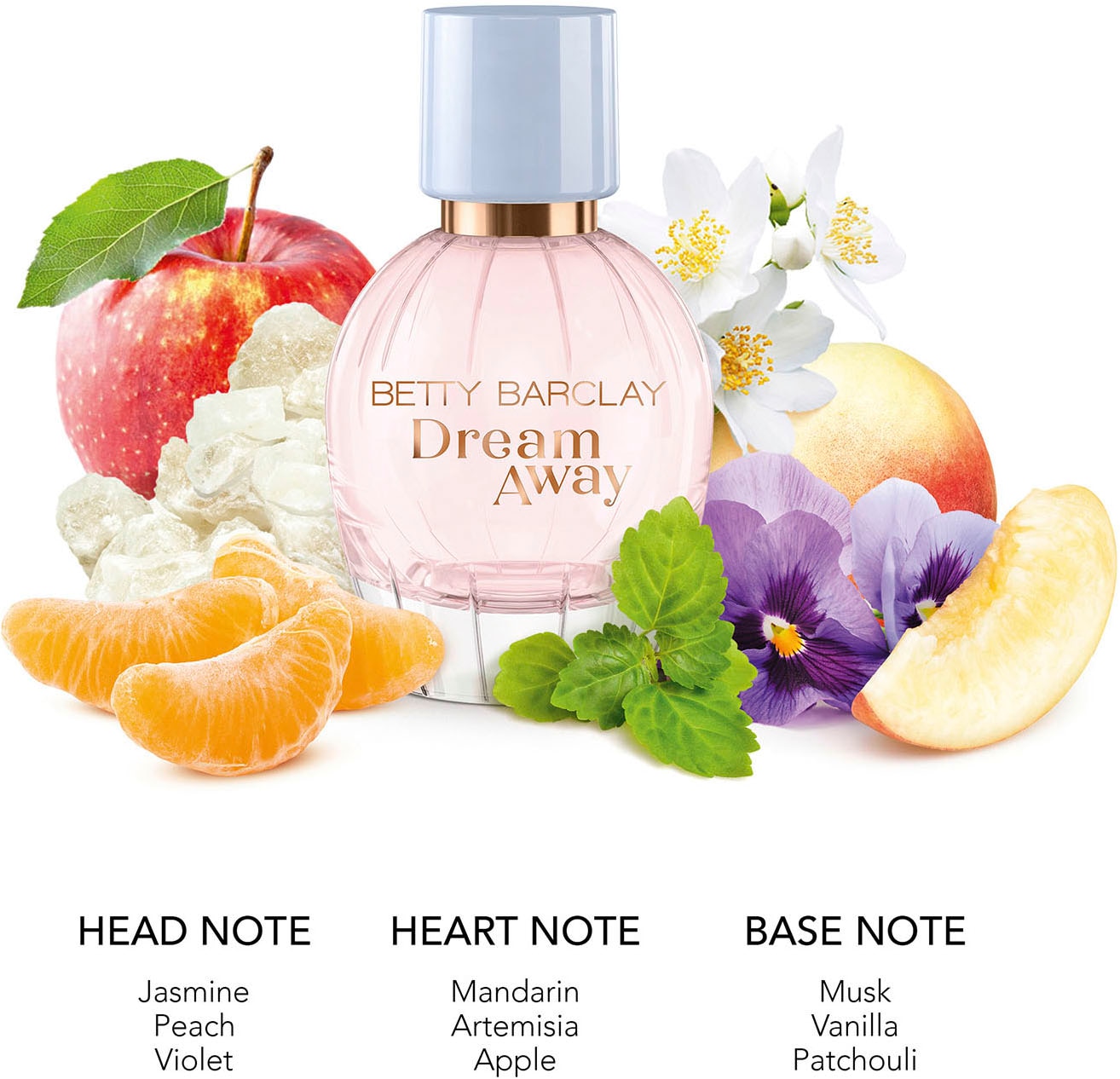 Betty Barclay Eau de Toilette »Betty Barclay Dream Away EDT NATURAL SPRAY 50 ML«, (Packung, 1 tlg.), Blumig-fruchtiger Duft mit Jasmin, Pfirsich, Moschus und Vanille.