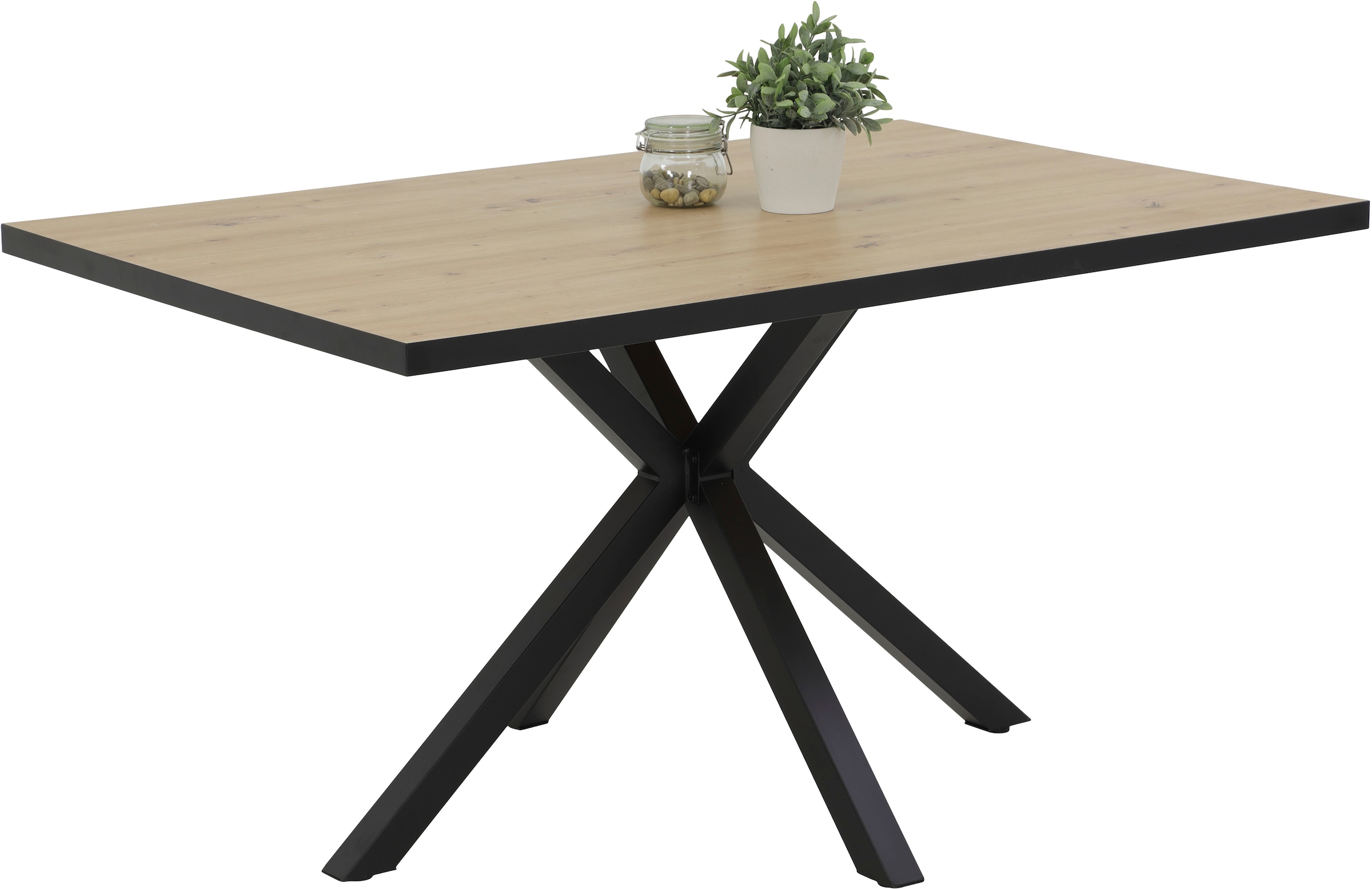 HELA Essgruppe »CLEO Tischgruppe Bestseller«, (Set, 5 tlg., 1 Tisch / 4 Stühle), Schalenstühle Tisch Wohnzimmer Esszimmer