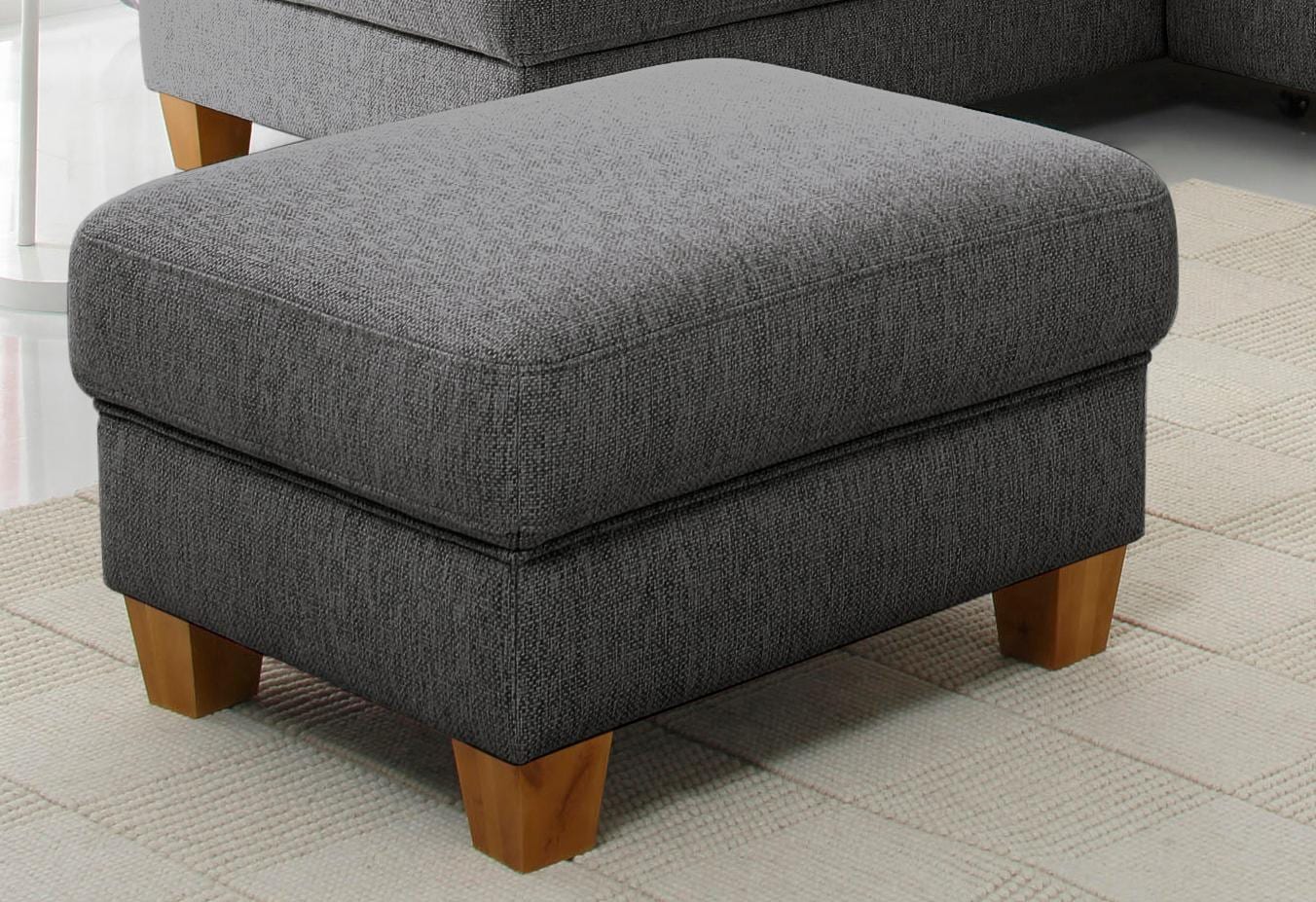 OTTO home Hocker "Borkum; B: 75cm, Federkern-Polsterung, vielseitig nutzbar" mit Federkern