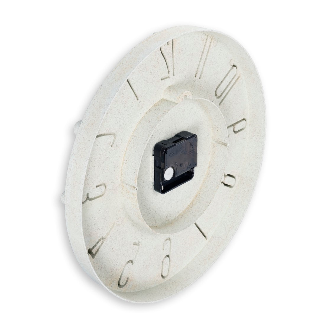 Hama Wanduhr »Uhr "Korfu", Ø 30 cm, ohne Ticken, Beige«, 3D-Ziffern, geräuscharm