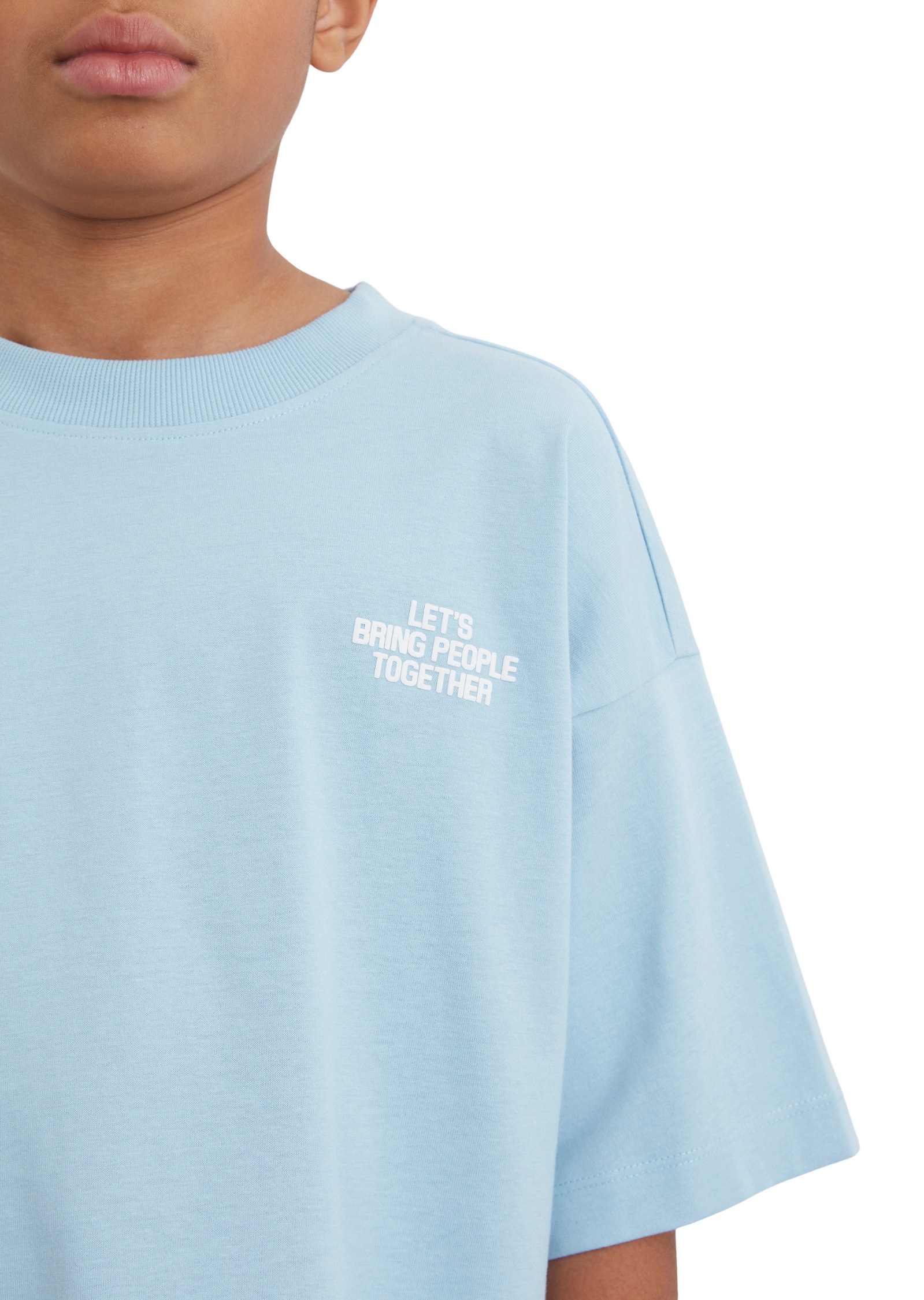 Marc O'Polo T-Shirt »mit gummiertem Print«