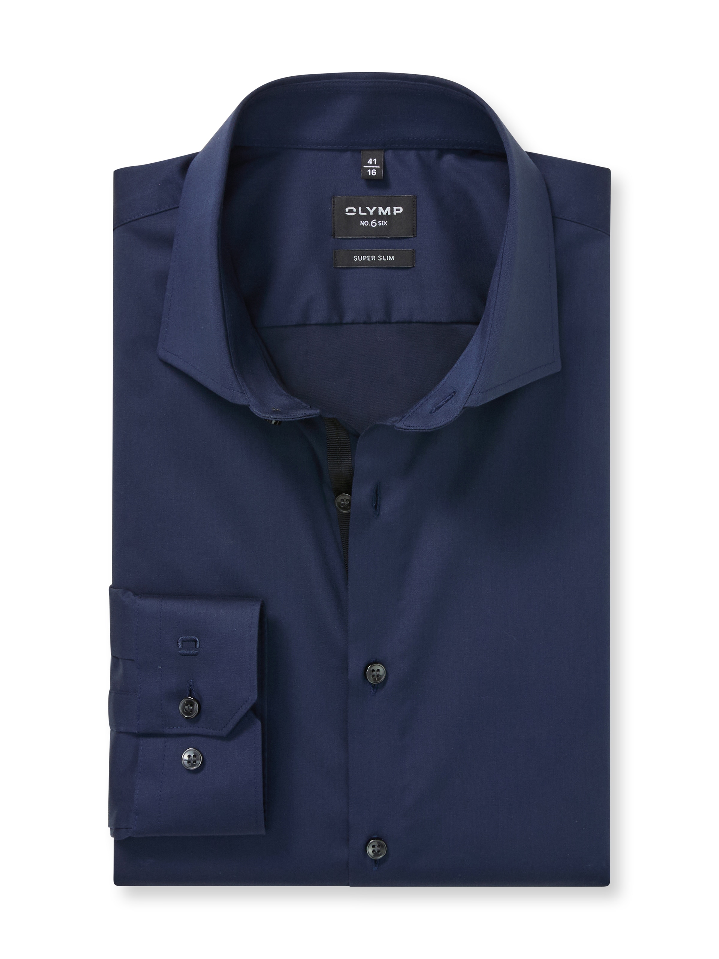 OLYMP Langarmhemd "No. Six" Businesshemd, super slim, Royal-Kentkragen, uni günstig online kaufen