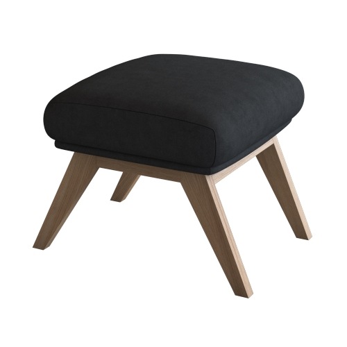 FLEXLUX "Adria" Fuß Eiche, Fußhocker für Ohrensessel