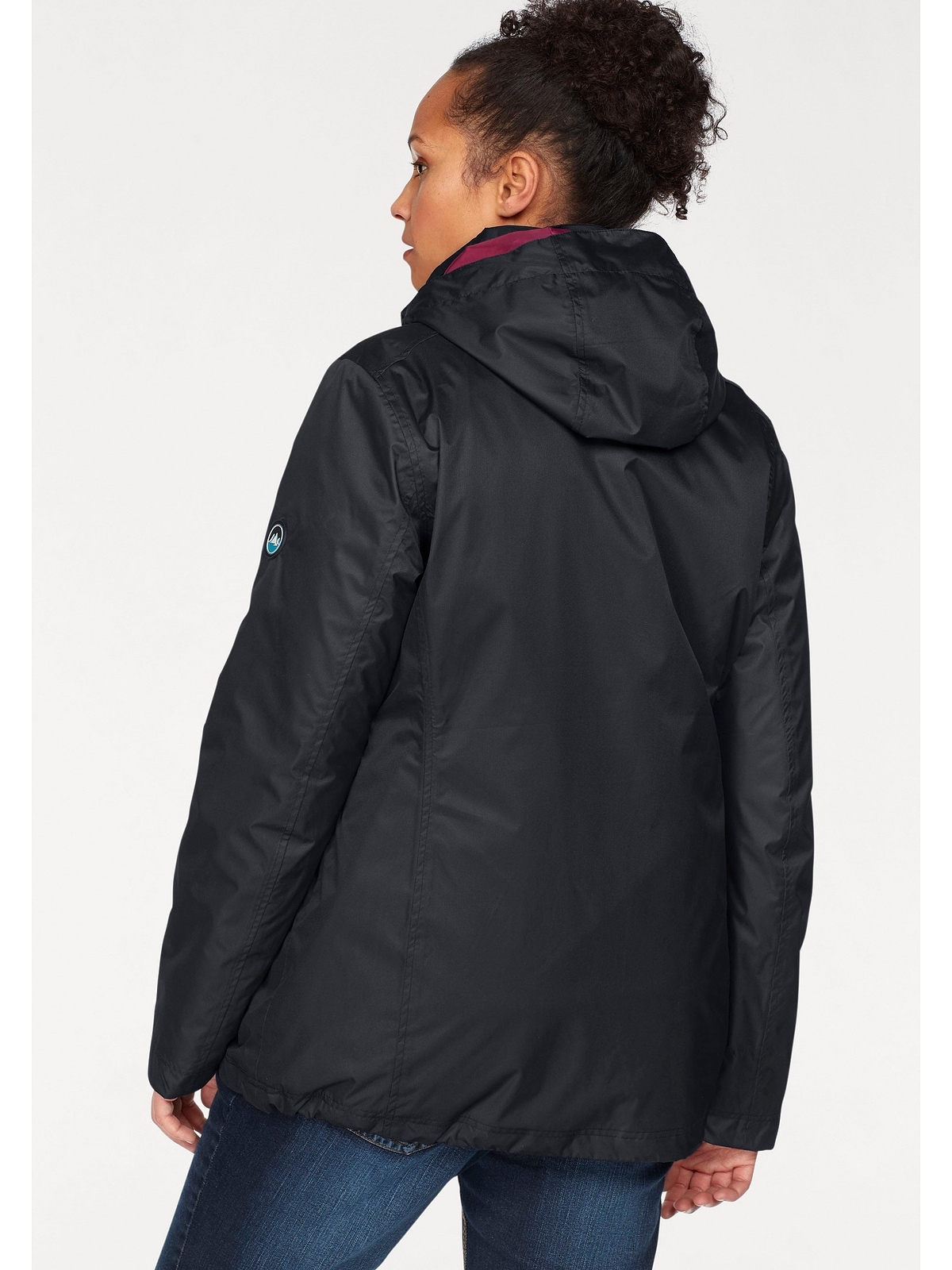 Polarino Outdoorjacke »Große Größen«, mit Kapuze, Kapuze, Saum und Ärmel weitenverstellbar