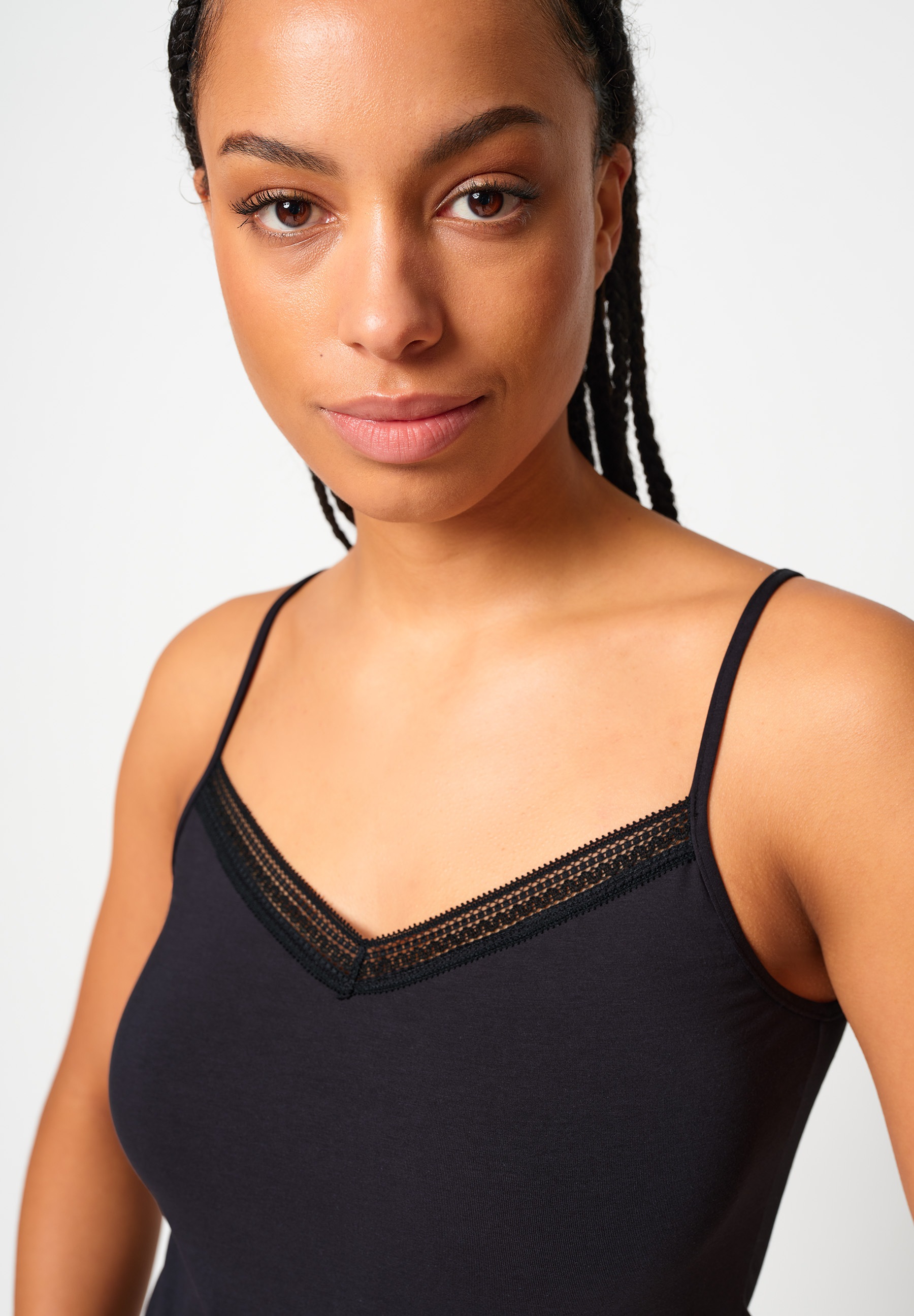 Thumbnail - Skiny Unterhemd "Natural Beauty" bequem, elastisch, weich, eng, V-Ausschnitt