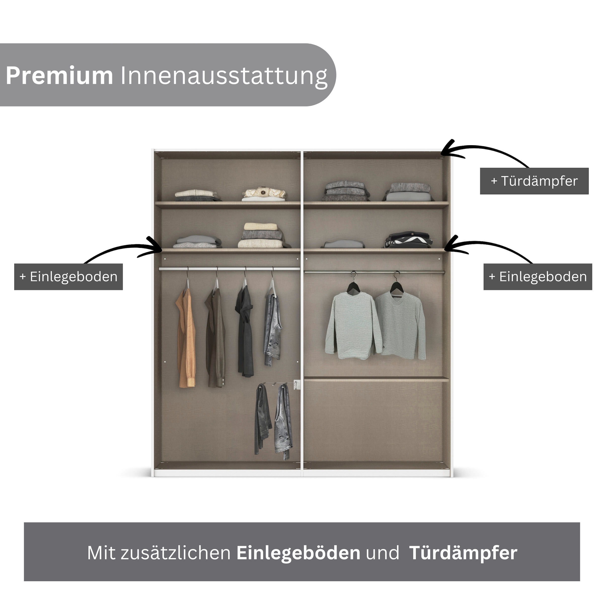 rauch Jugendzimmer-Set »Marlene«, (Set, 4 tlg., in 3 verschiedenen Ausstattungen BASIC/CLASSIC/PREMIUM), erhältlich in verschiedenen Bett- und Schrank-Breiten MADE IN GERMANY