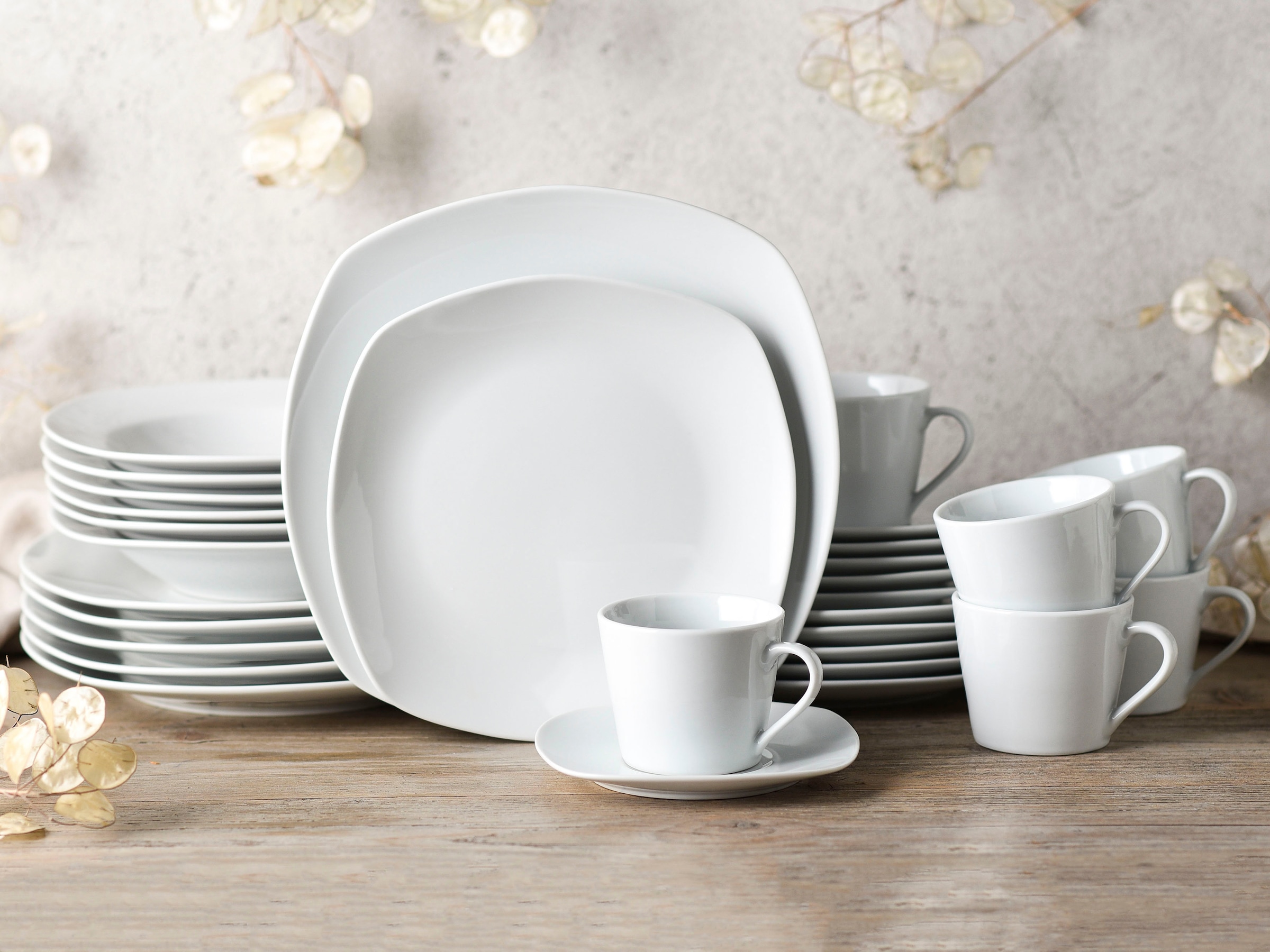 OTTO home Geschirr-Set "Arrianna" Moderne Optik, Zeitloses Design, Beliebig günstig online kaufen