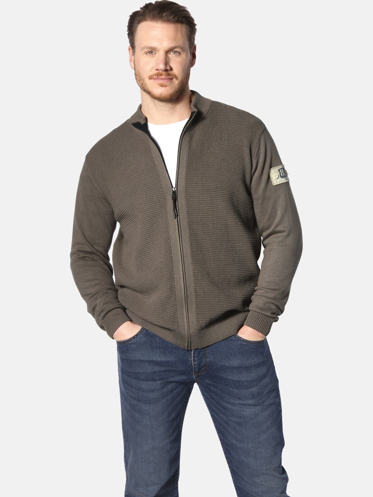 Jan Vanderstorm Strickjacke "Strickjacke THORSKARVAR" 1 Stk. günstig online kaufen