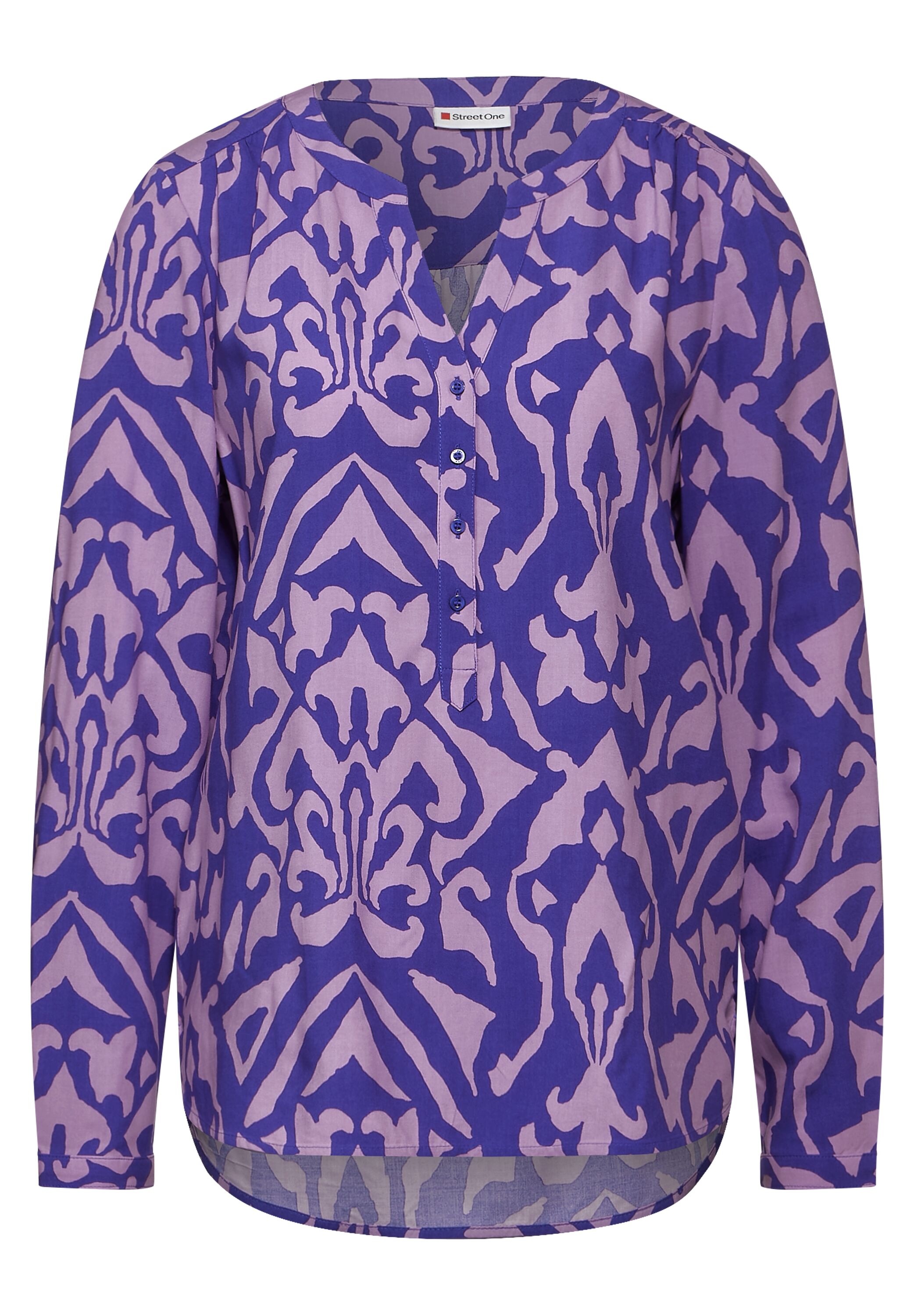 Street One Bamika Women's Long Sleeve Blouse Blue 38 3