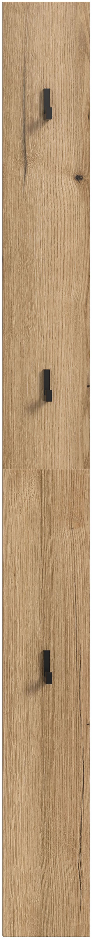 INOSIGN Garderobenpaneel, (1 St.), Oran, Evoke Oak, Garderobenpaneel mit drei Haken, Flurgarderobe