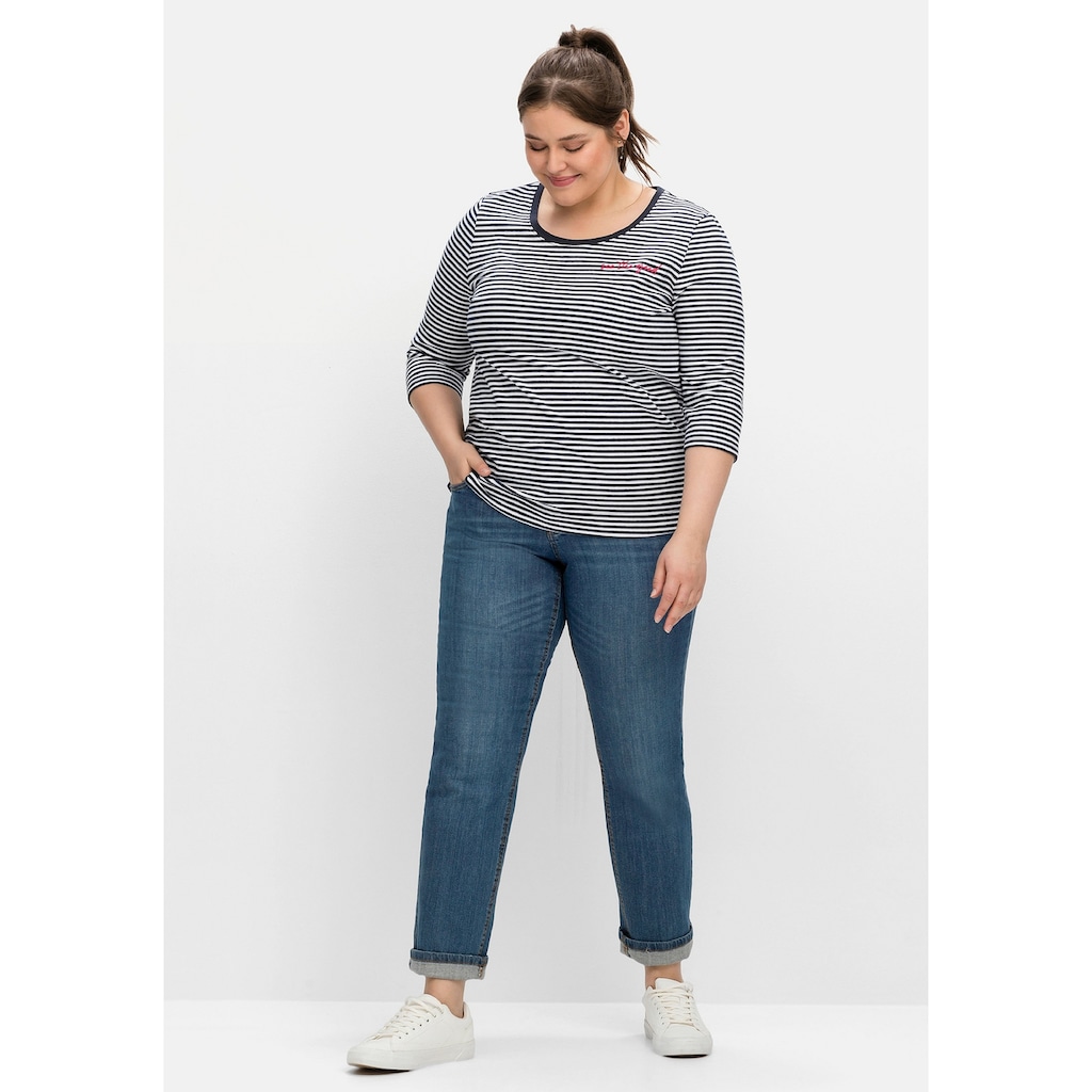 Sheego Sweatshirt »Große Größen«, mit 3/4-Arm