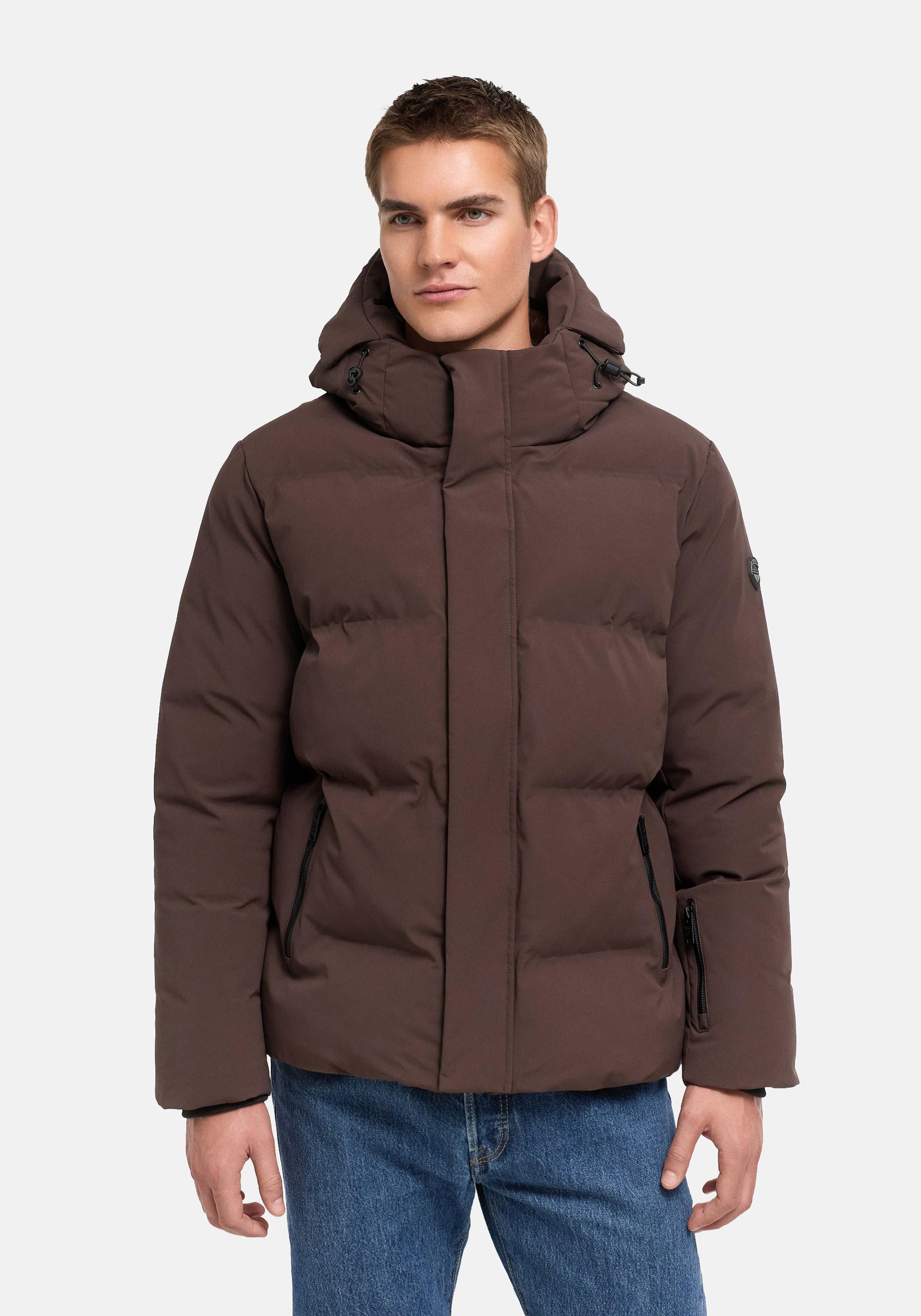 Stone Harbour Outdoorjacke "Nerioo XX" mit Kapuze Winterjacke im Stepp-Materialmix mit Kapuze, winddicht