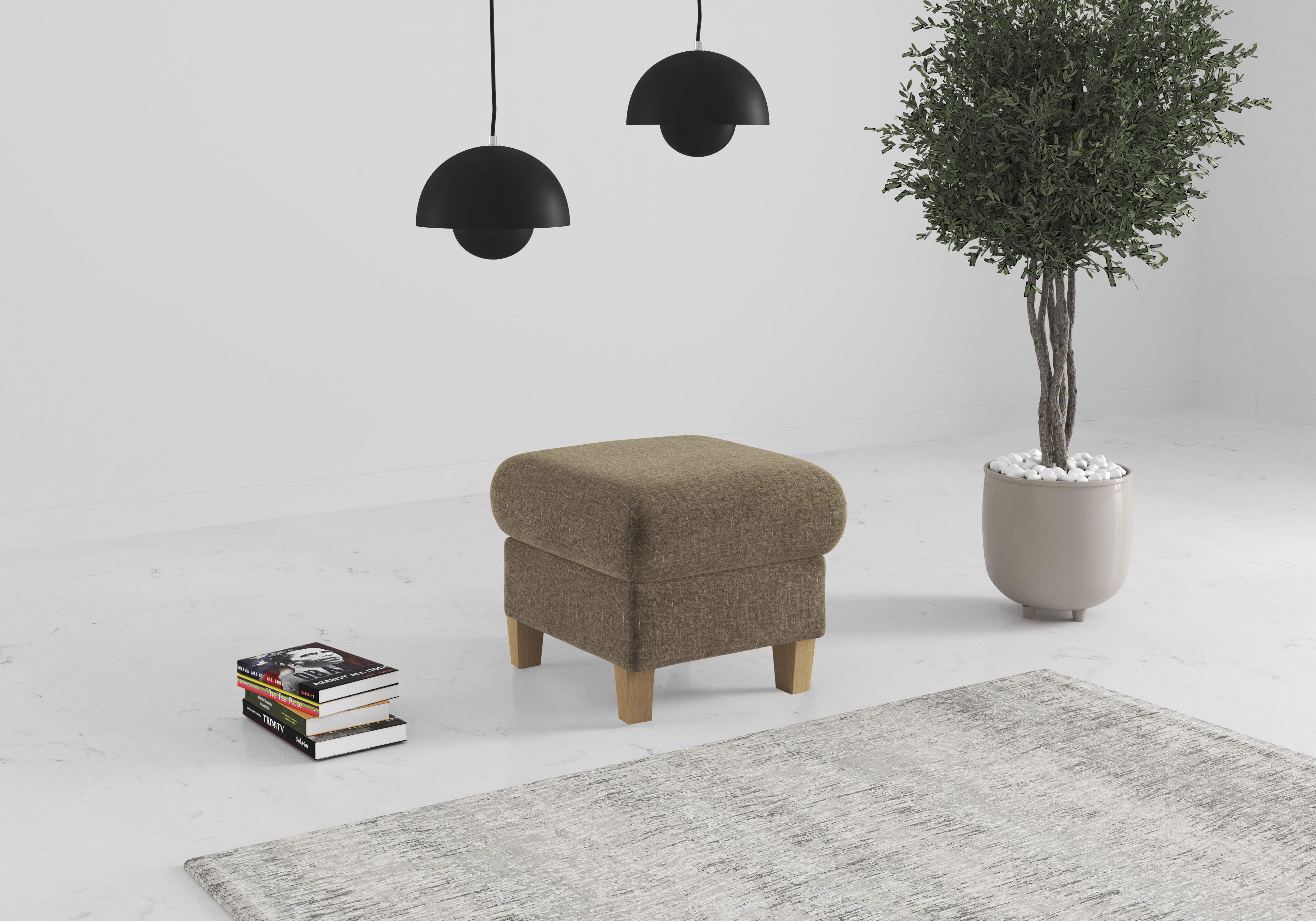 OTTO home Polsterhocker "Glendale" mit Stauraum