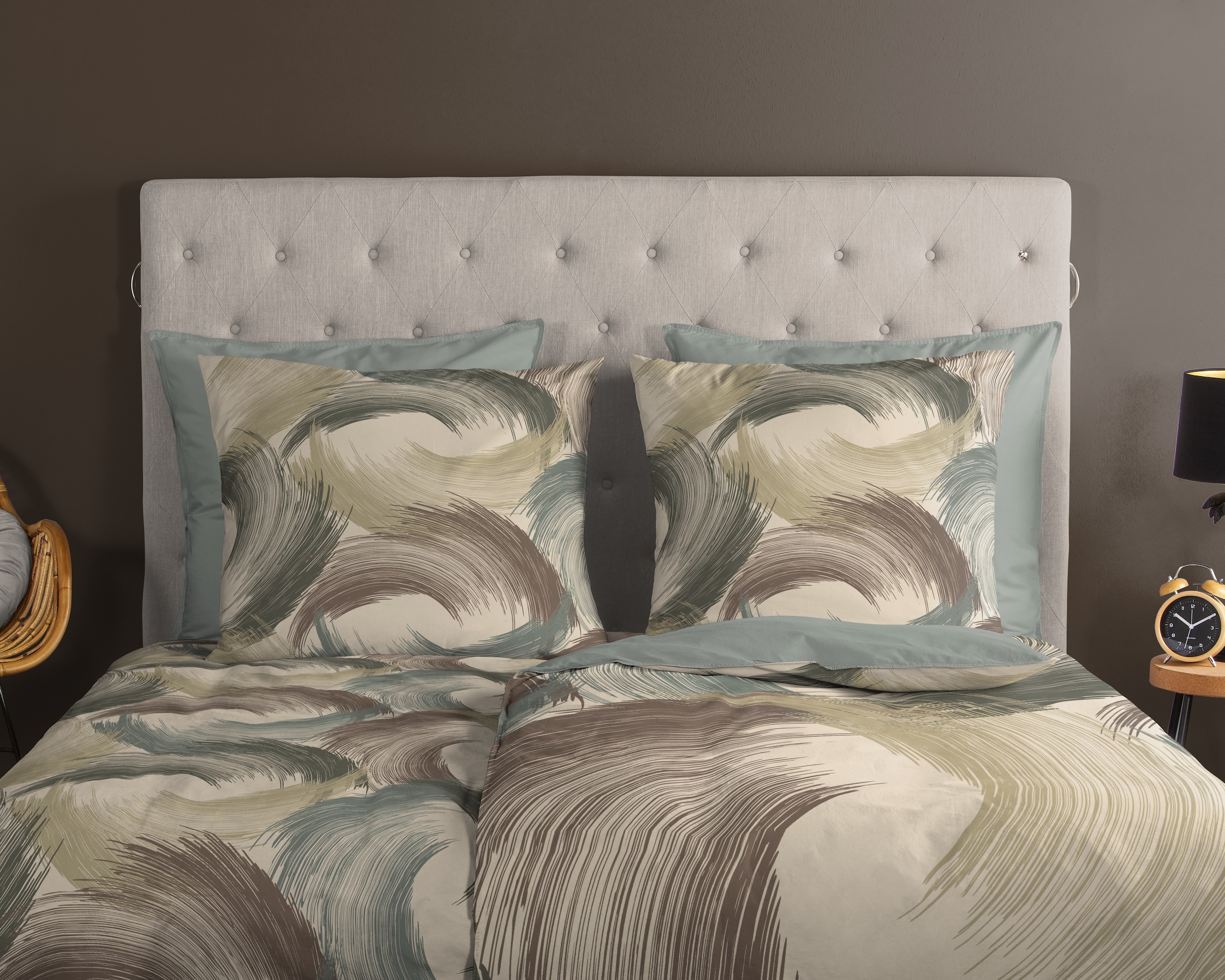 good morning Wendebettwäsche »Gaston« 2 100% Baumwolle, Renforcé, Reißverschluss, Wendeoptik, Modern, Abstrakt