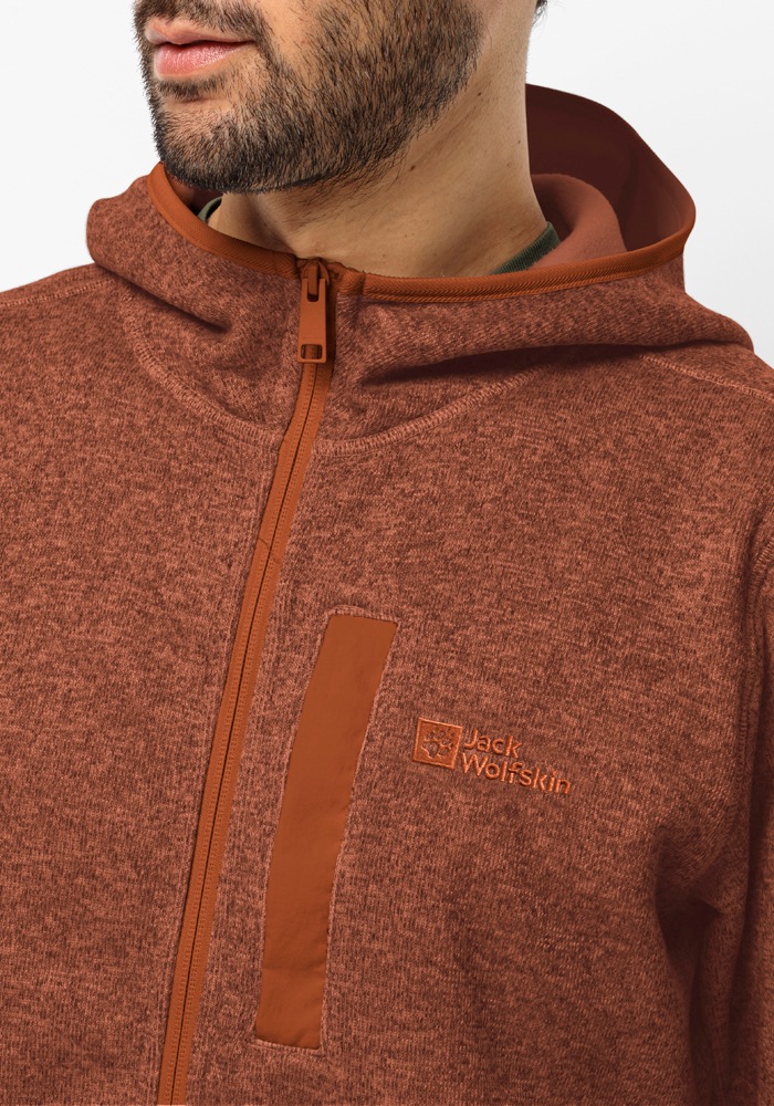 Jack Wolfskin Fleecejacke »TANNENSPUR HOODED JKT M«, mit Kapuze