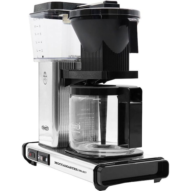 Moccamaster Filterkaffeemaschine »KBG Select polished silver«, 1,25 l  Kaffeekanne, Papierfilter, 1x4 online bestellen | BAUR