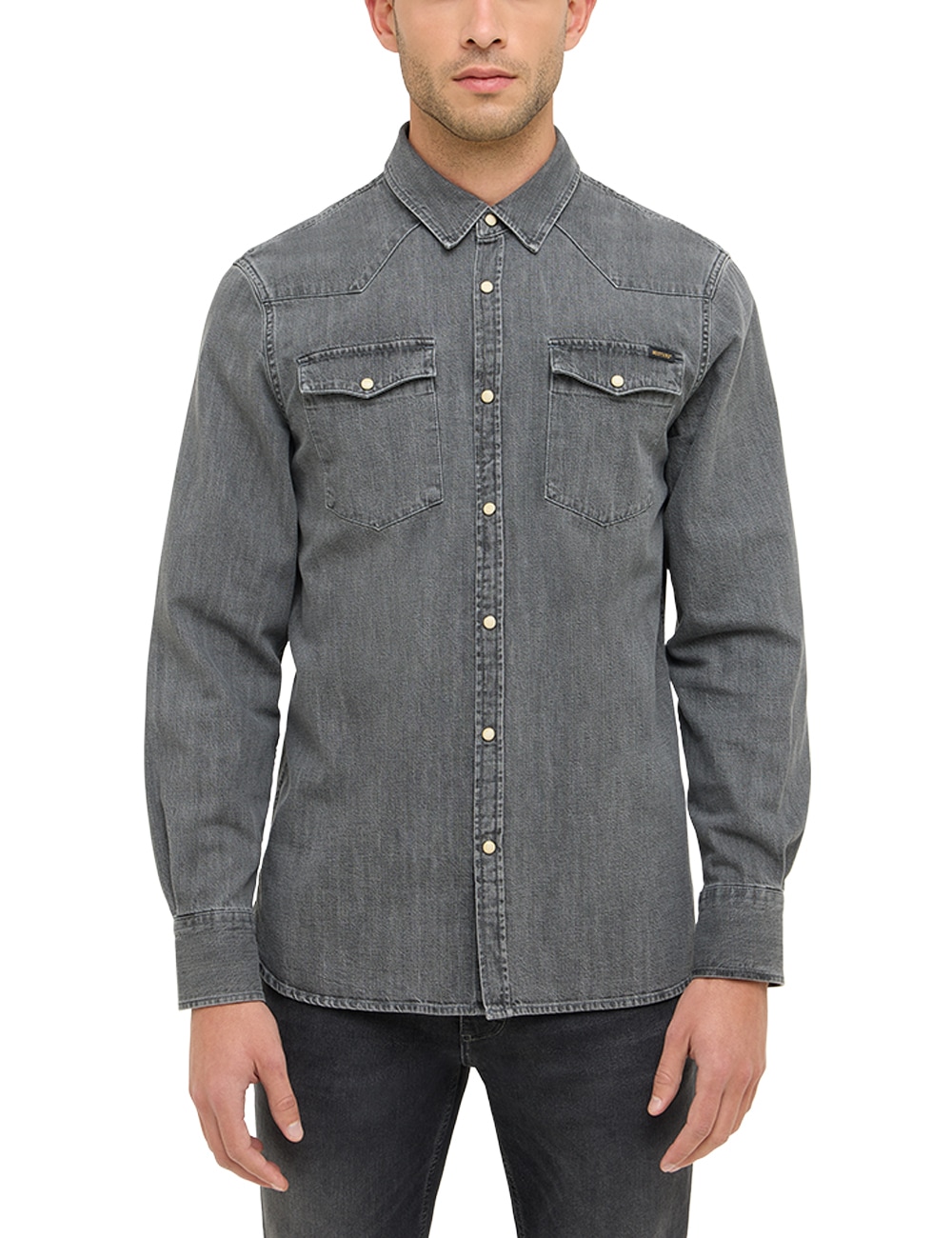 MUSTANG Langarmhemd "Herren Style Duver" günstig online kaufen