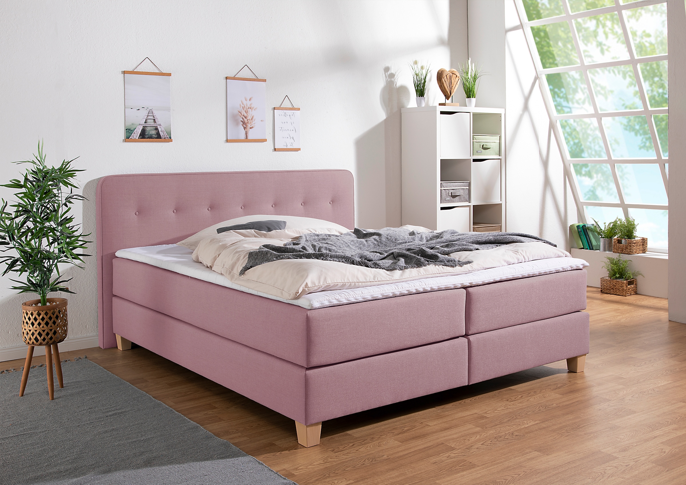 Home affaire "Fargo" in Überlänge 220 cm, mit Topper, 3 Ausführungen, 4, Breiten