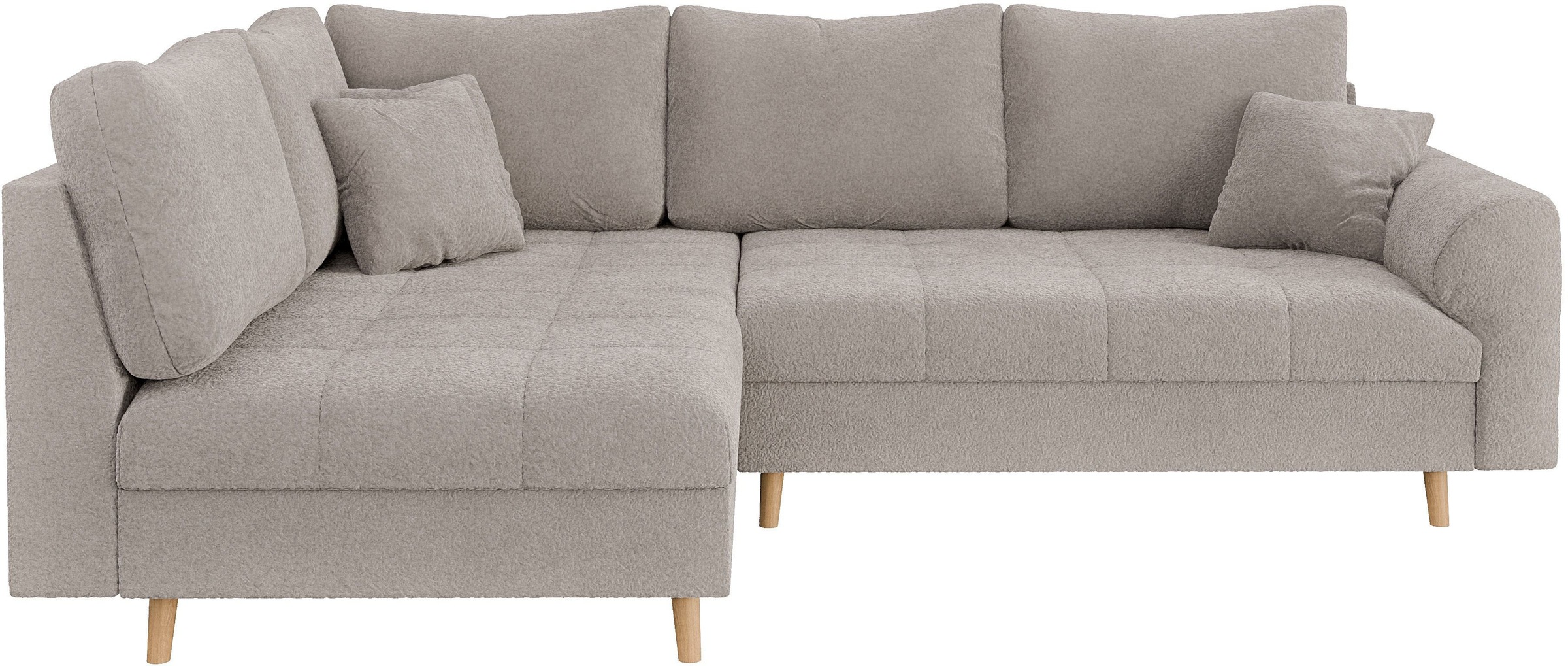 Home affaire Ecksofa "CHARRE L-Form mit Ottomane, Maße B/T/H: 231/161/81 cm günstig online kaufen