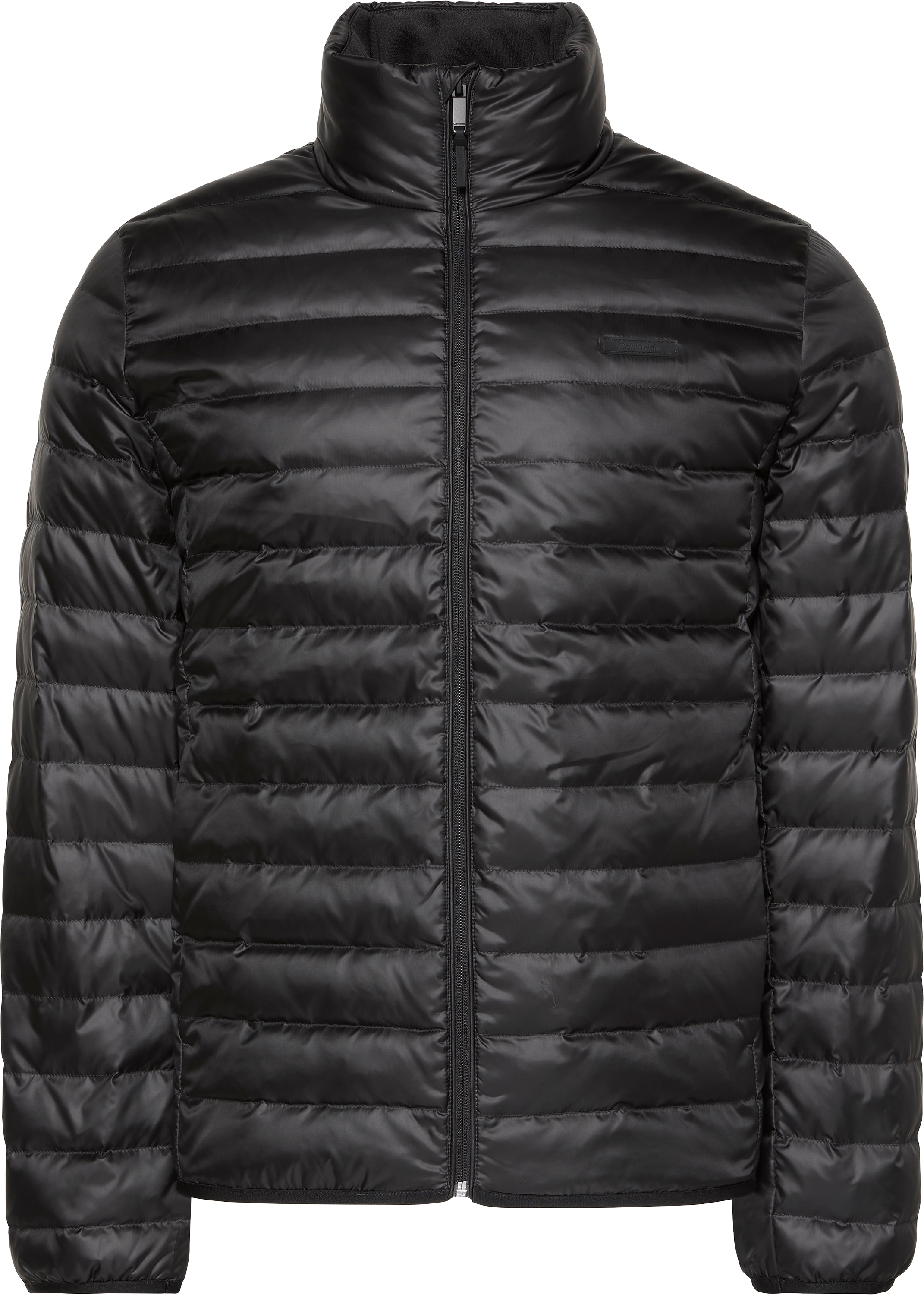 Calvin Klein Steppjacke »LS LT WT NYLN CHNNLD«, ohne Kapuze, Mit Rundhalsausschnitt