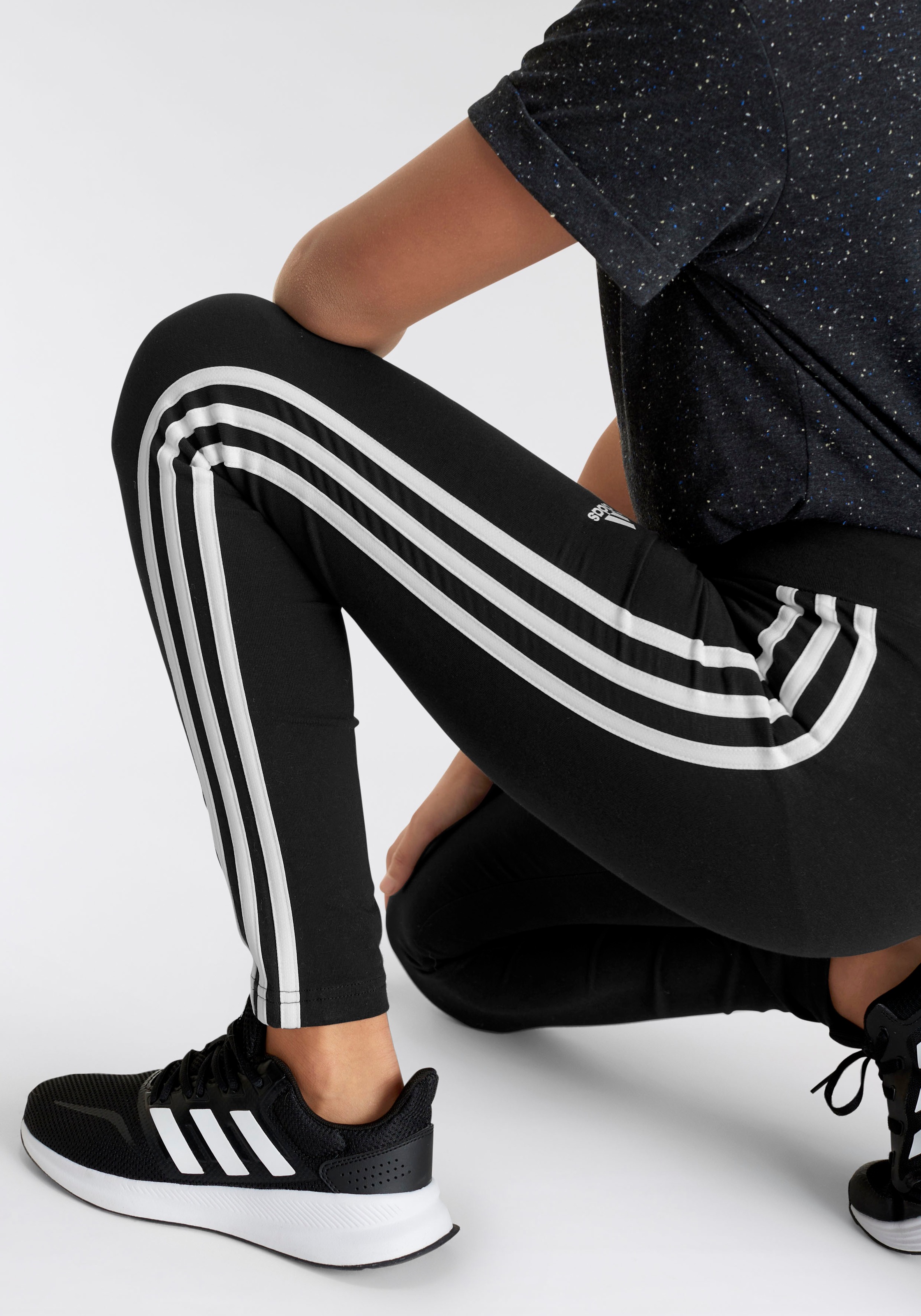 Black Friday adidas Sportswear | tlg.) Leggings 3-STREIFEN BAUR COTTON«, »ESSENTIALS (1
