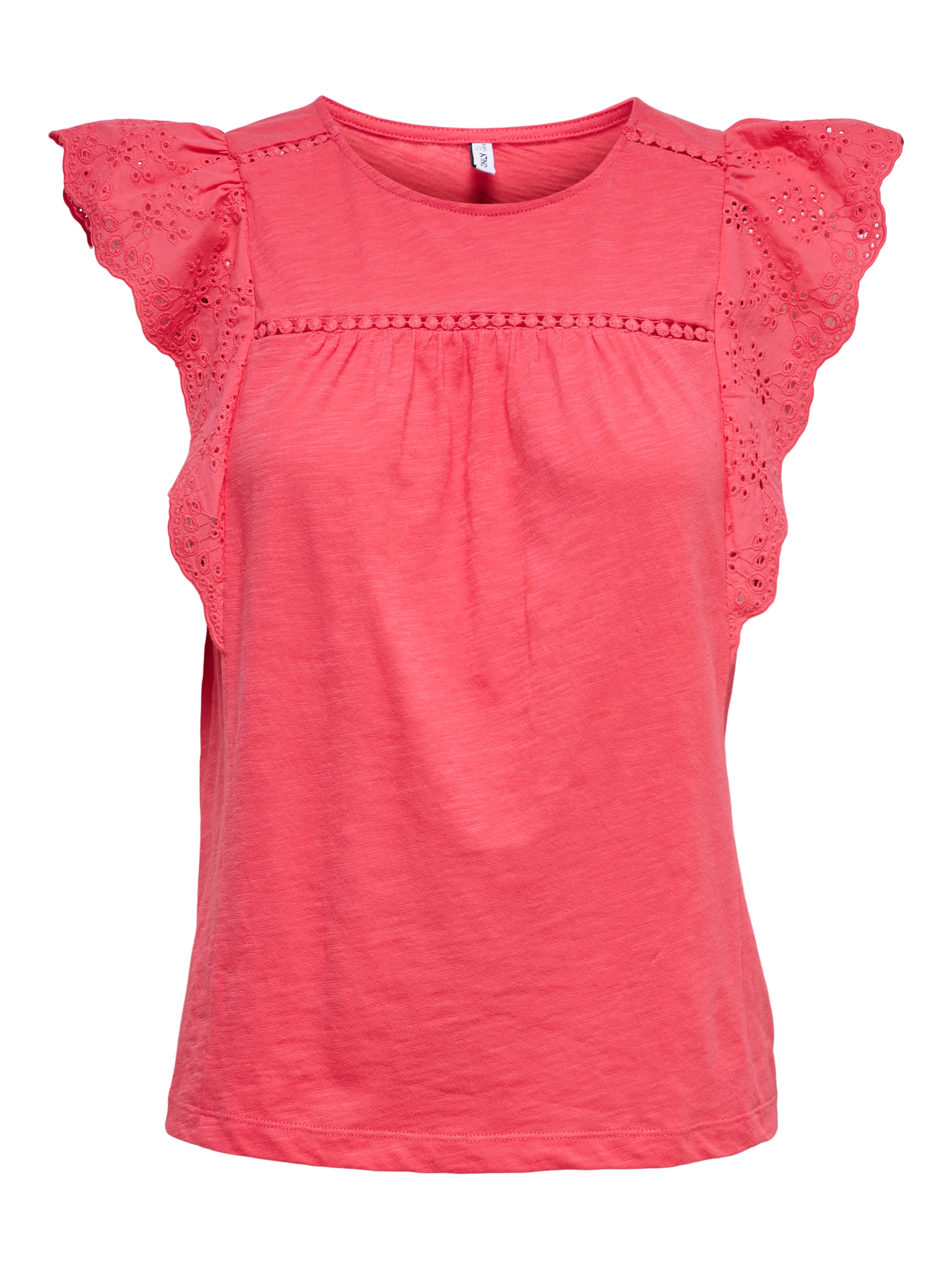 ONLY Kurzarmshirt »ONLLEA S/L FRILL MIX TOP JRS«