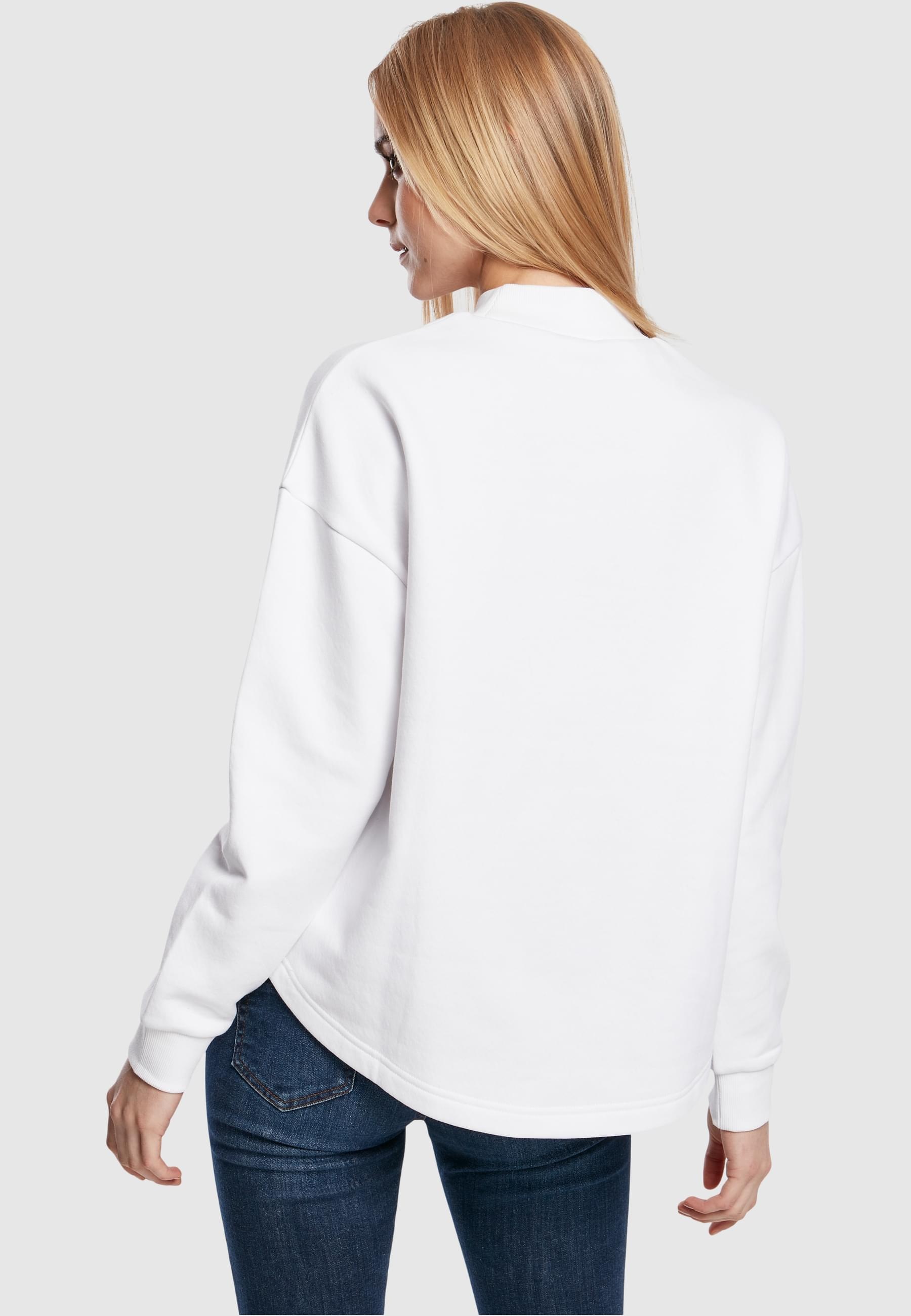 URBAN CLASSICS Sweatshirt »Urban Classics Damen Ladies Oversized High Neck Crew«, (1 tlg.)
