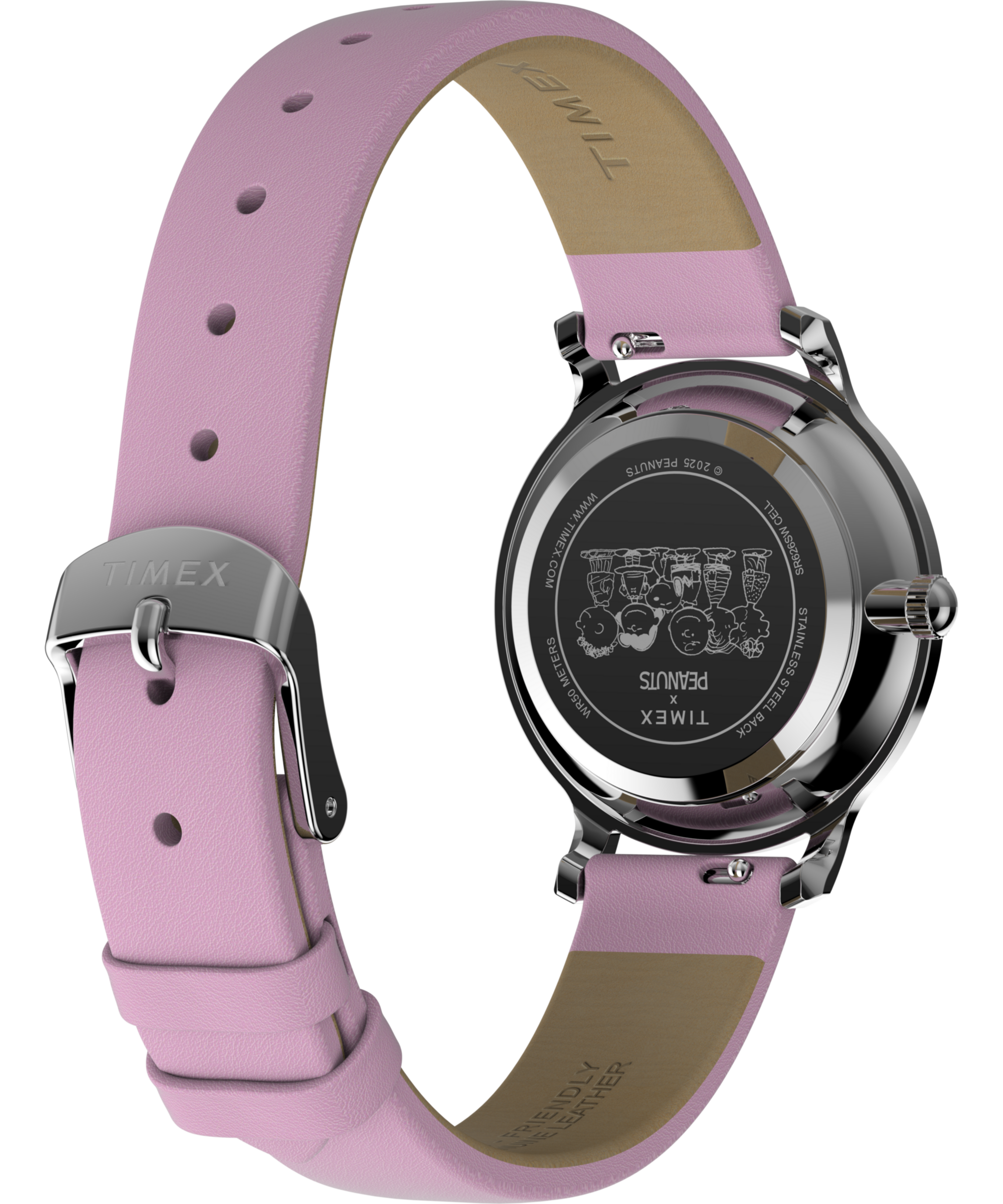 Timex Quarzuhr »TIMEX x PEANUTS TIMEX TRANSCEND«, Armbanduhr, Damenuhr, Lederarmband, analog