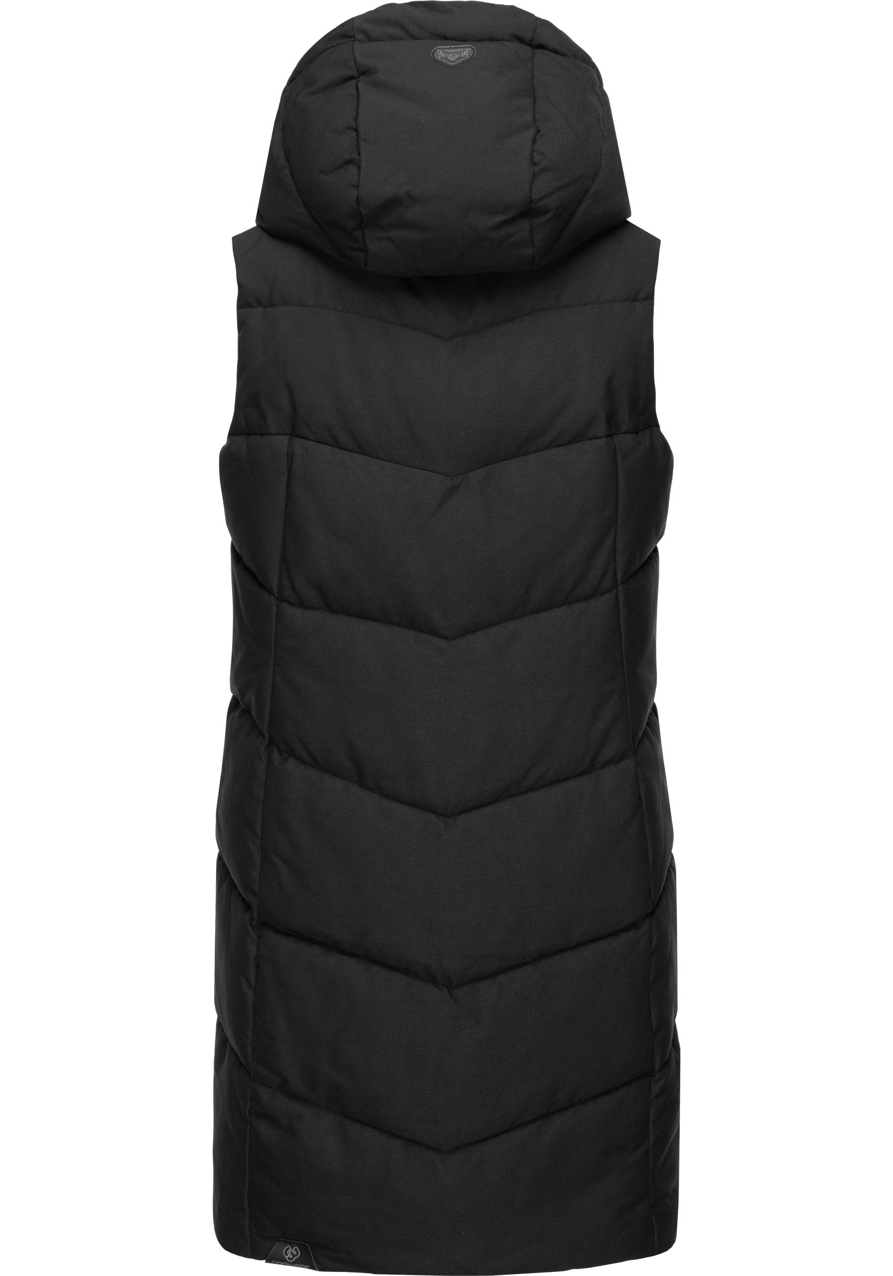 Thumbnail - Ragwear Steppweste "Pavla Vest", stylische Winterweste mit Teddyfutter und Kapuze