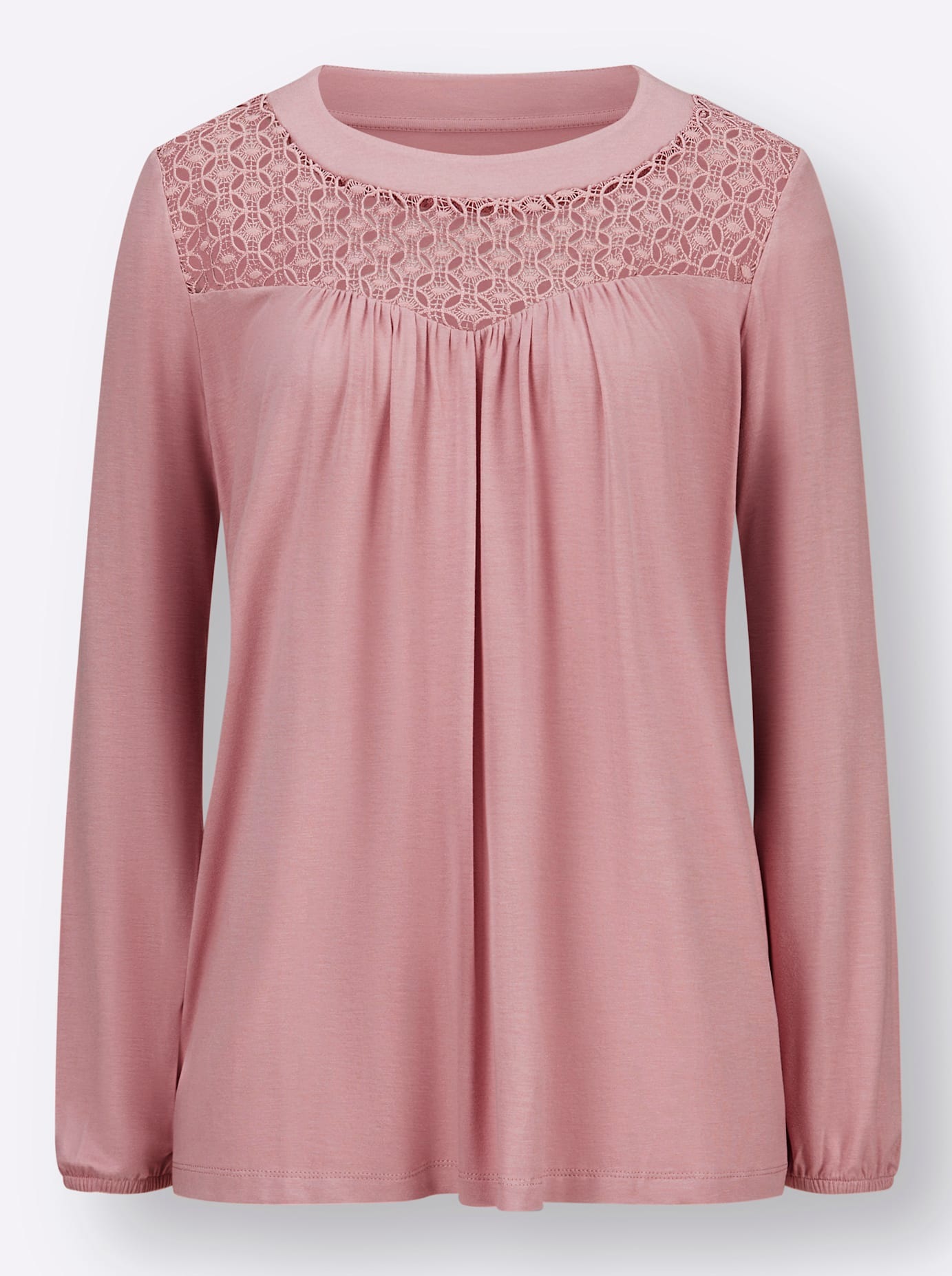 Classic Basics Spitzenshirt »Langarm-Shirt«, (1 tlg.)