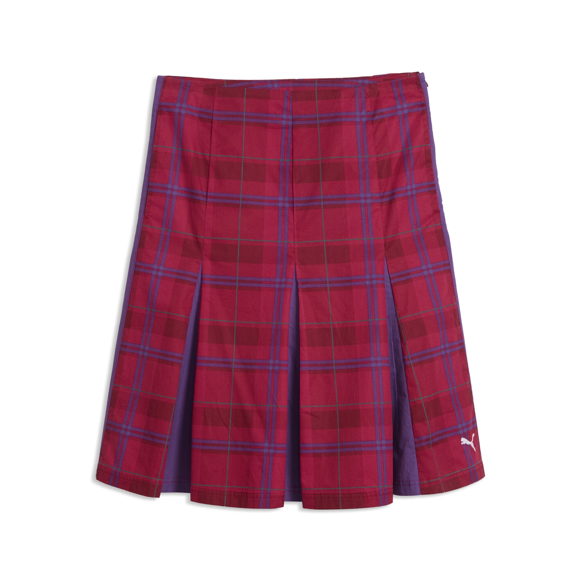 PUMA "T7 Pleated Tartan-Midirock Damen"