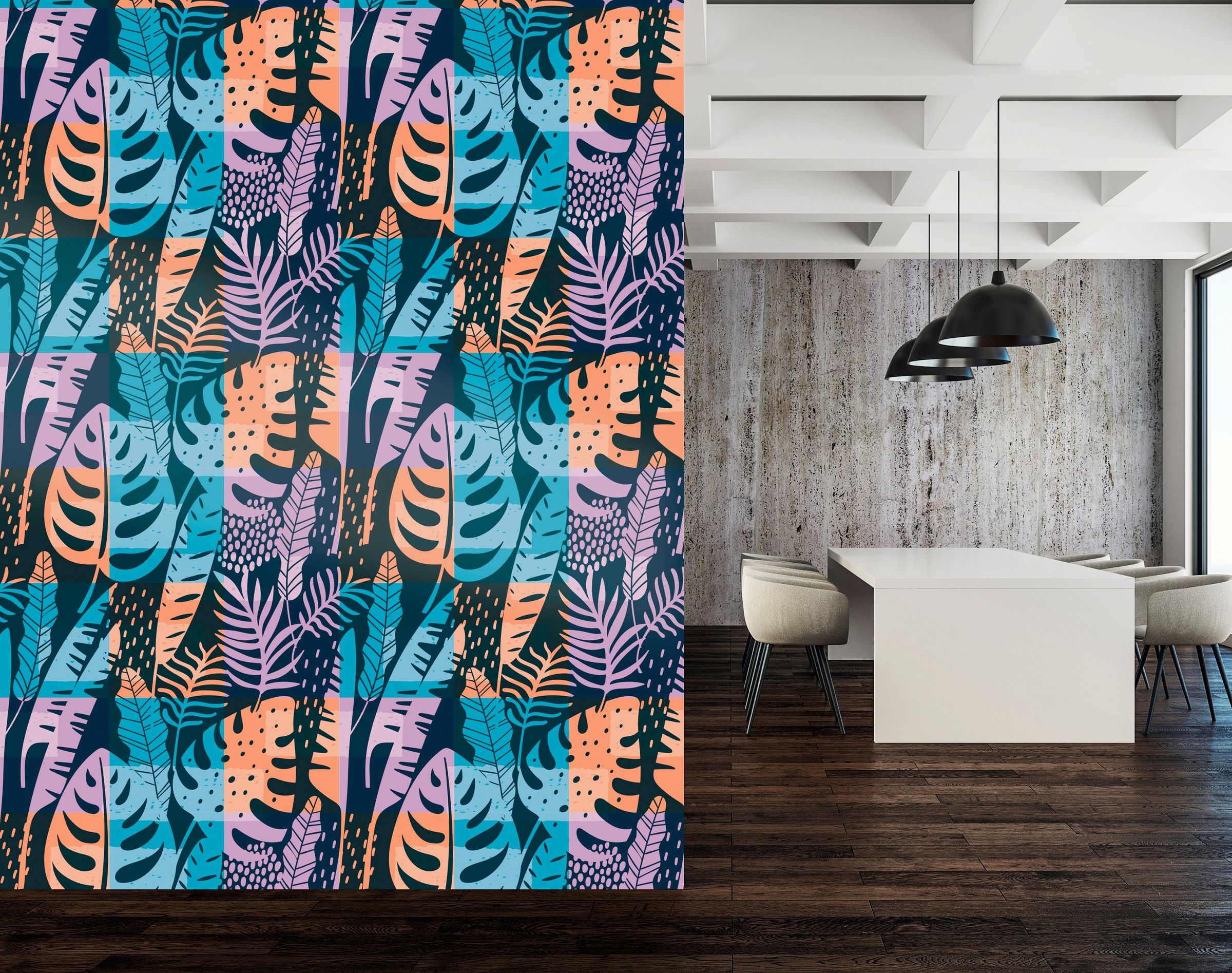 queence Vinyltapete »Kerry« Motiv | bedruckt | botanisch | geblümt | gemustert | natürlich glatt 90x250cm, selbstklebend, kinderleichte Anbringung, , Sticker