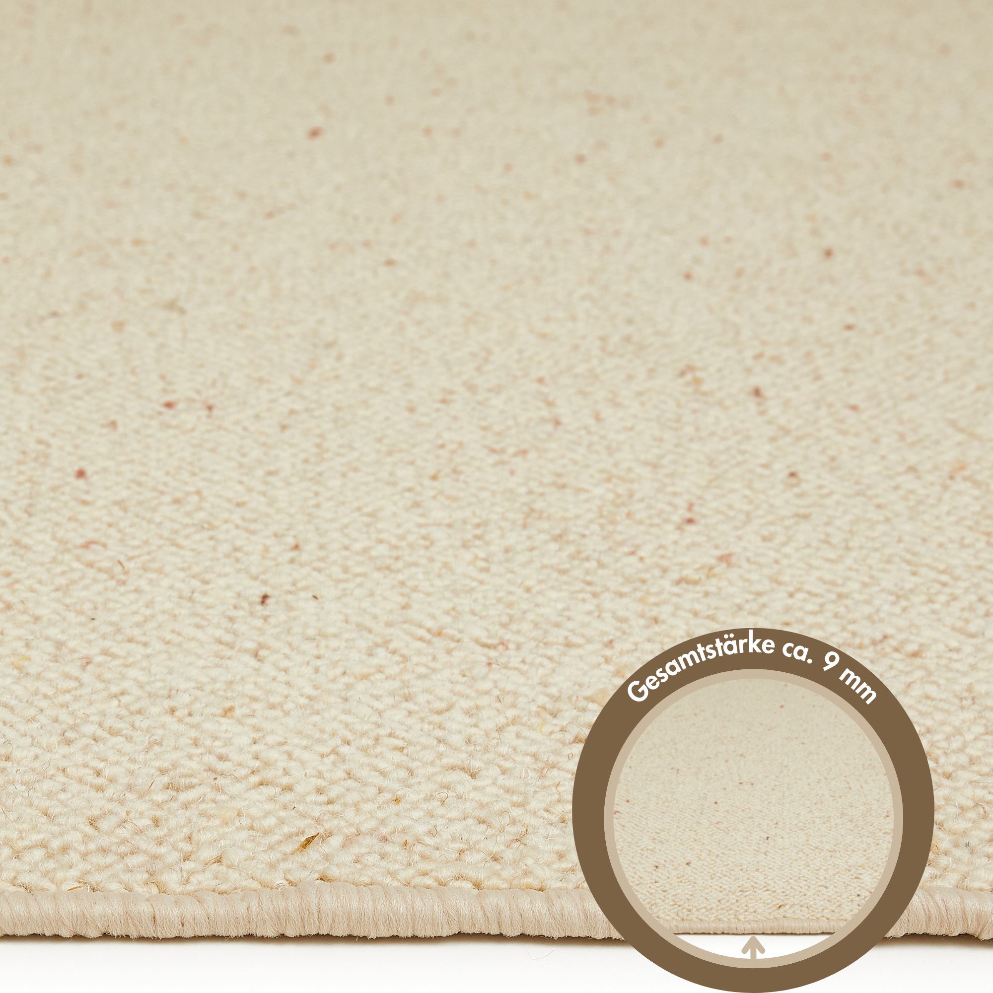 LUXOR living Wollteppich »Sheffield, Made in Germany«, rechteckig, 5 mm Höhe, melierte Berber-Optik, reine Wolle, auch als Läufer erhältlich