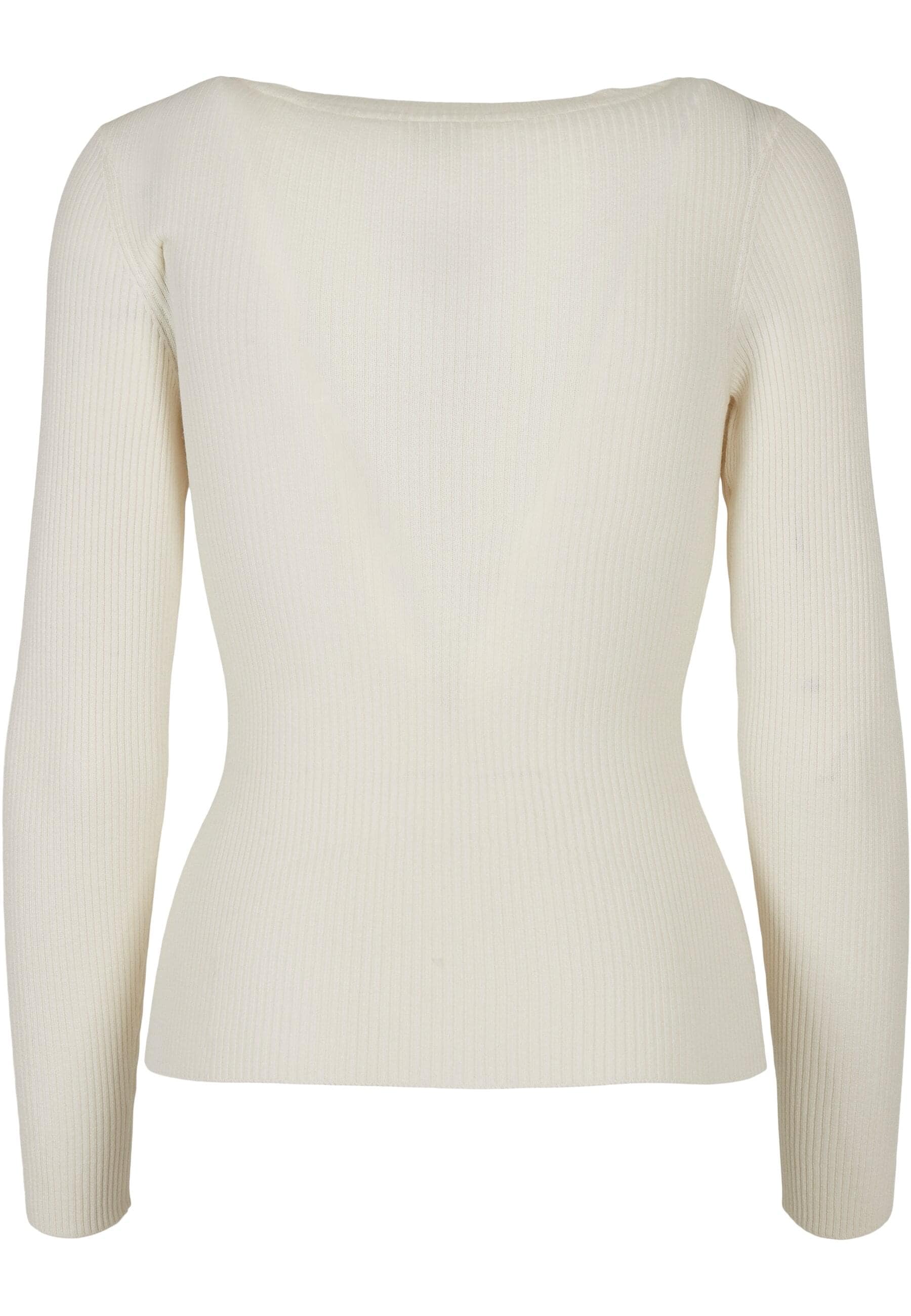 URBAN CLASSICS Rundhalspullover »Urban Classics Damen Ladies Wide Neckline Sweater«, (1 tlg.)