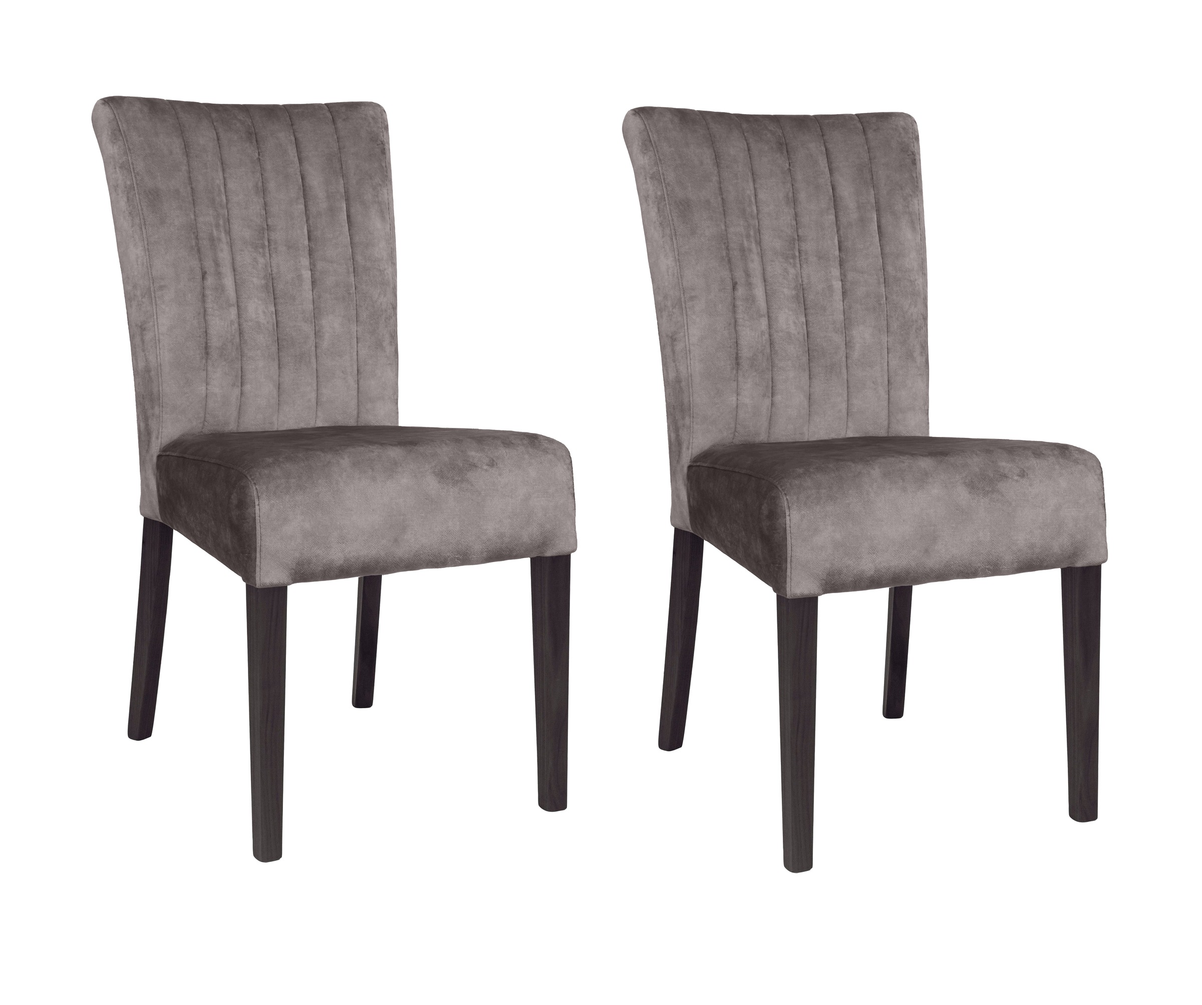 Home affaire 4-Fußstuhl (Set) 2 Stk.vertikale Nähte in der Rückenlehne günstig online kaufen