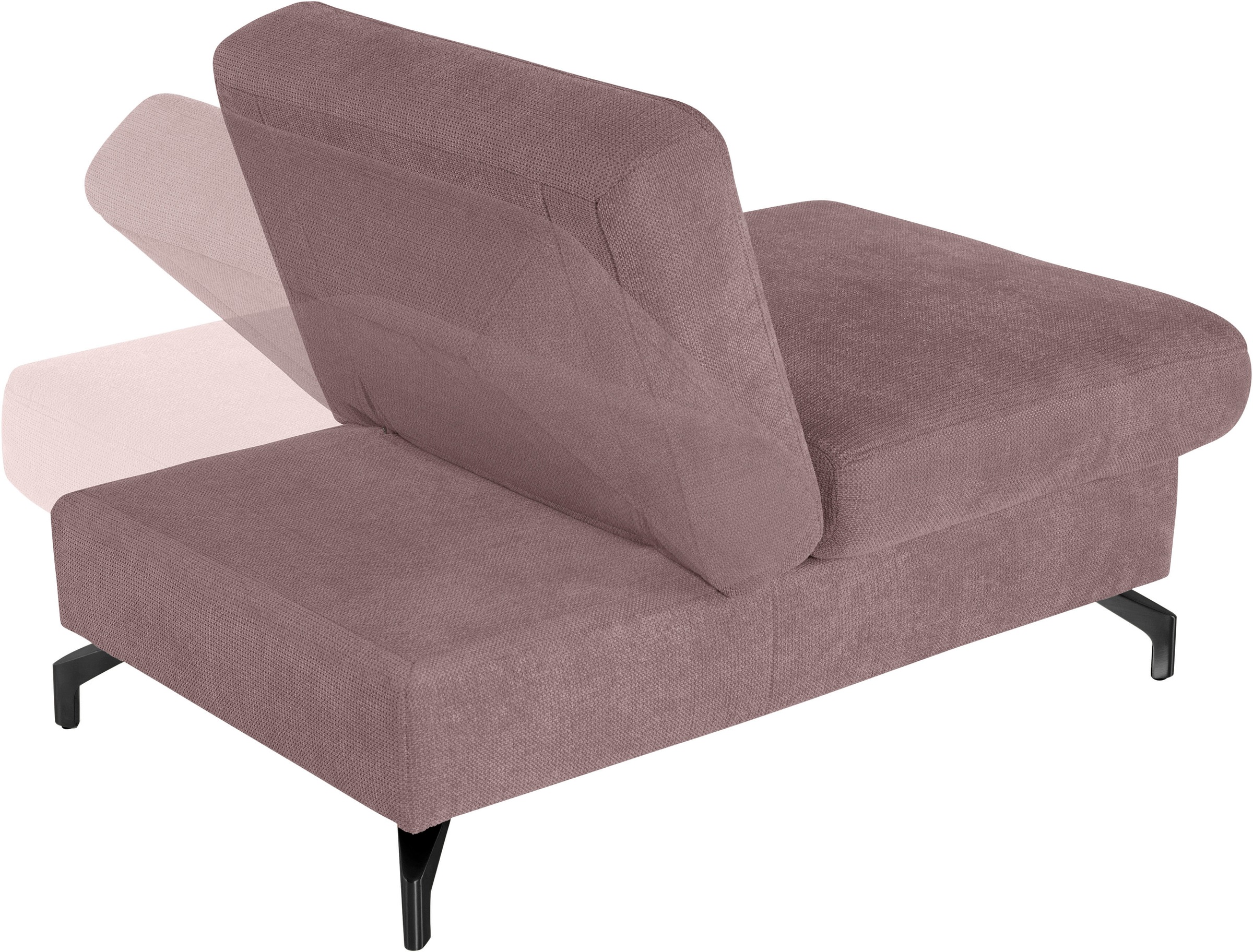 sit&more Hocker »Percy«, Fußhöhe 12 cm, mit Klappfunktion, wahlweise in 2 Fußfarben