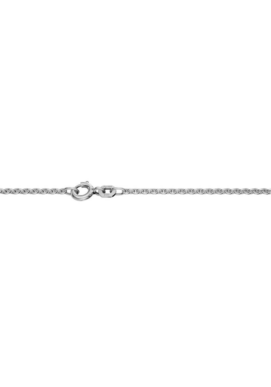 FIRETTI Round Anchor Chain Necklace Silver 925 36 cm 2 mm 2