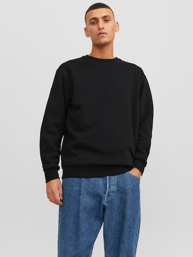 Jack & Jones Sweatshirt "JJEBRADLEY mit Rippbündchen für Alltag und Freizei günstig online kaufen