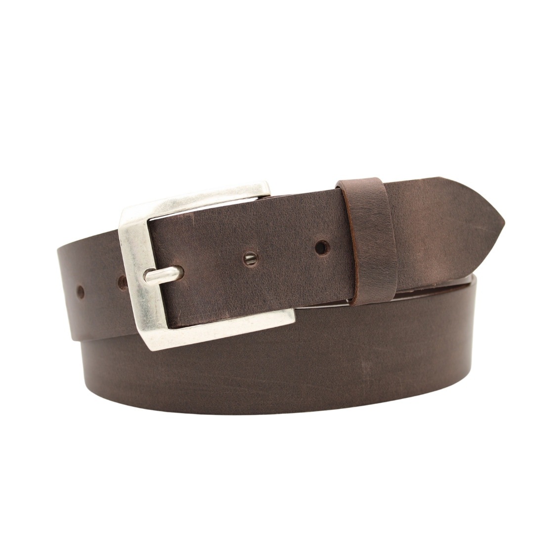 Ledergürtel ANNAMATONI "AnnaMatoni Ledergürtel Rivo Ledergürtel Rivo", Herren, Gr. TW90 - 105cm Gesamtlänge, braun (braun 690), 100% Leder, Gürtel Ledergürtel