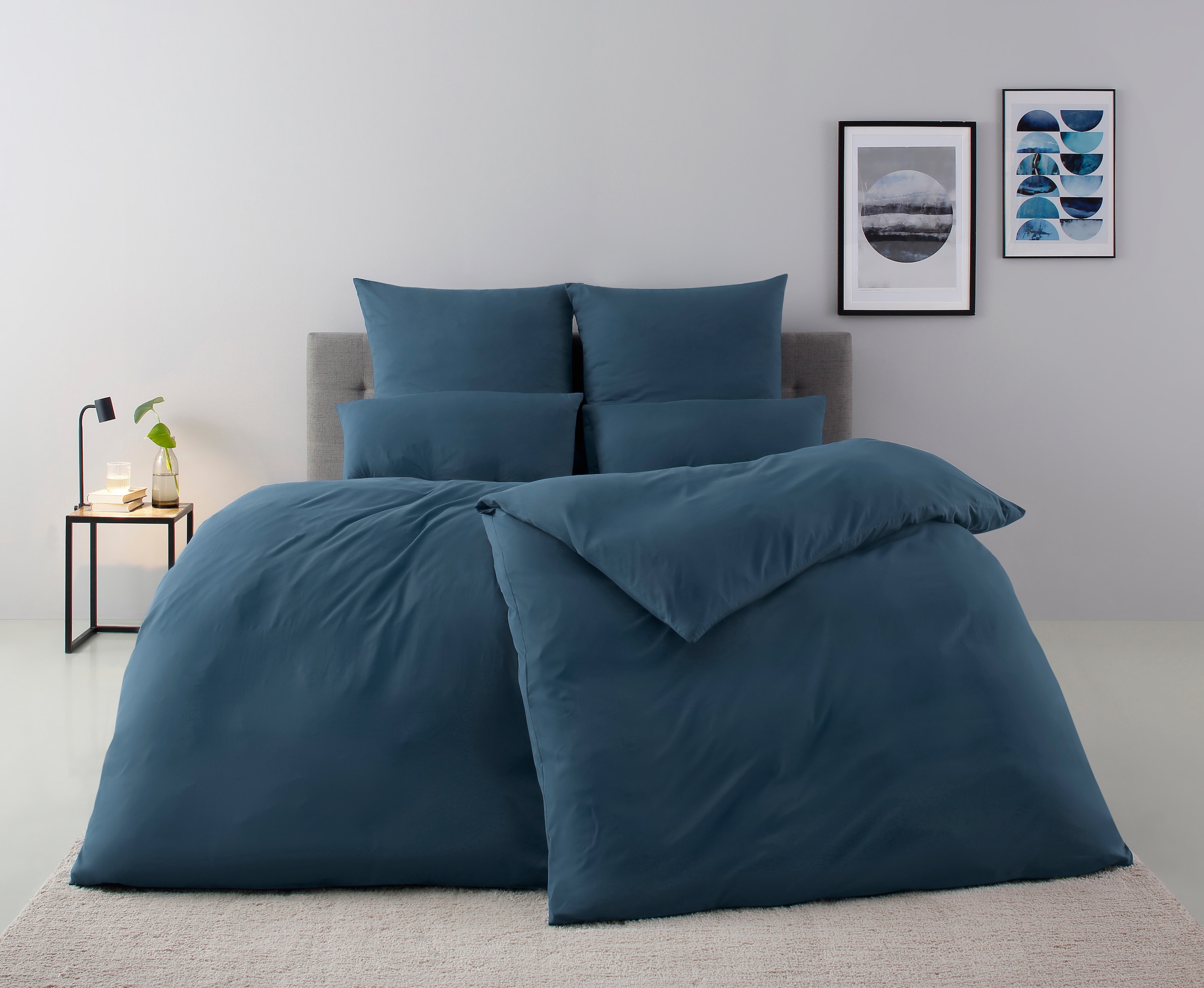OTTO home Bettwäsche "Desner 100% Microfaser, extra weich, allergikerfreundlich" 3 Premium Qualität, uni, schnell trocknend, pflegeleicht, ab 135x200 cm