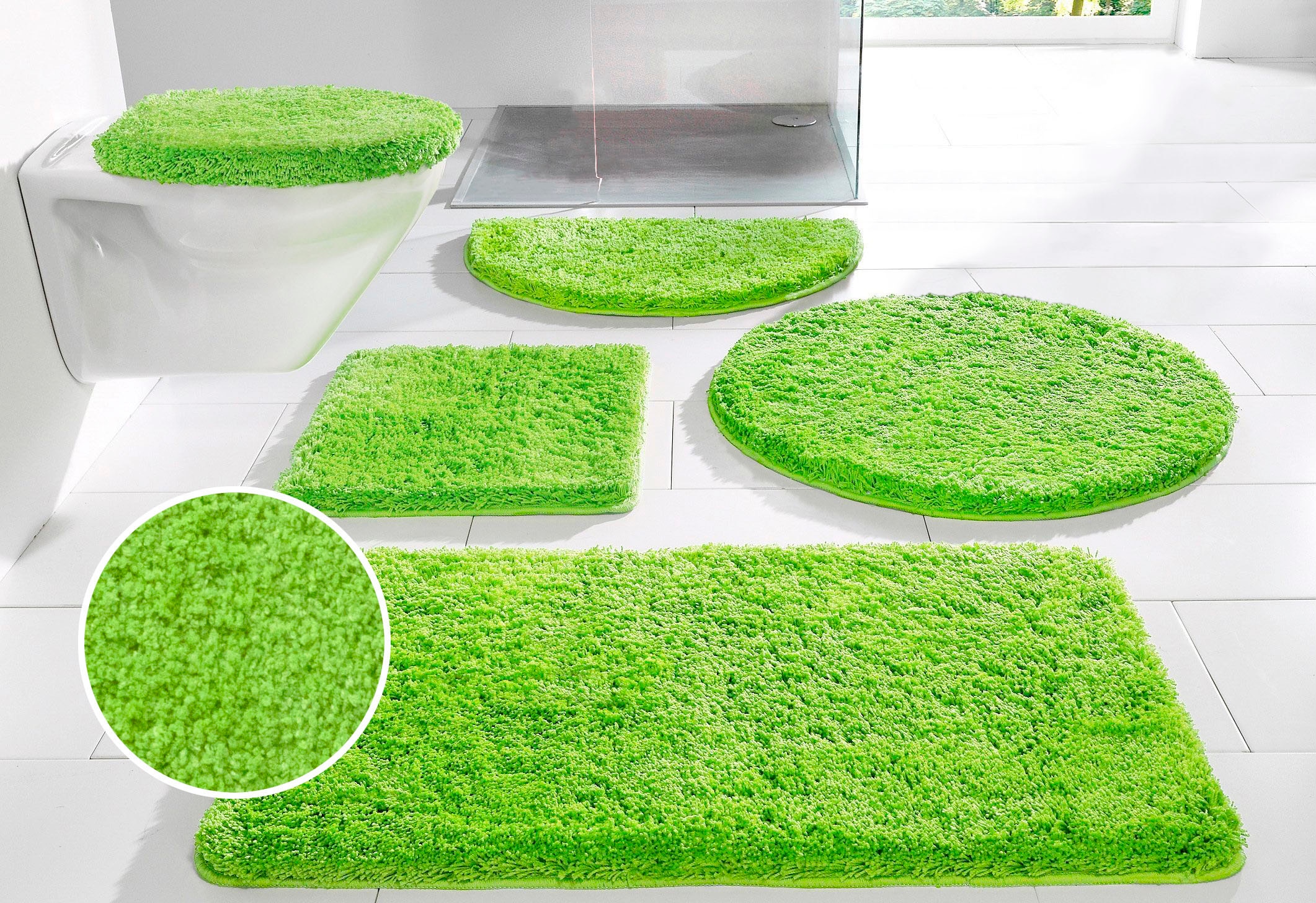 OTTO home Badematte "Sanremo, Badvorleger, Badezimmer Teppich, sehr weich" günstig online kaufen