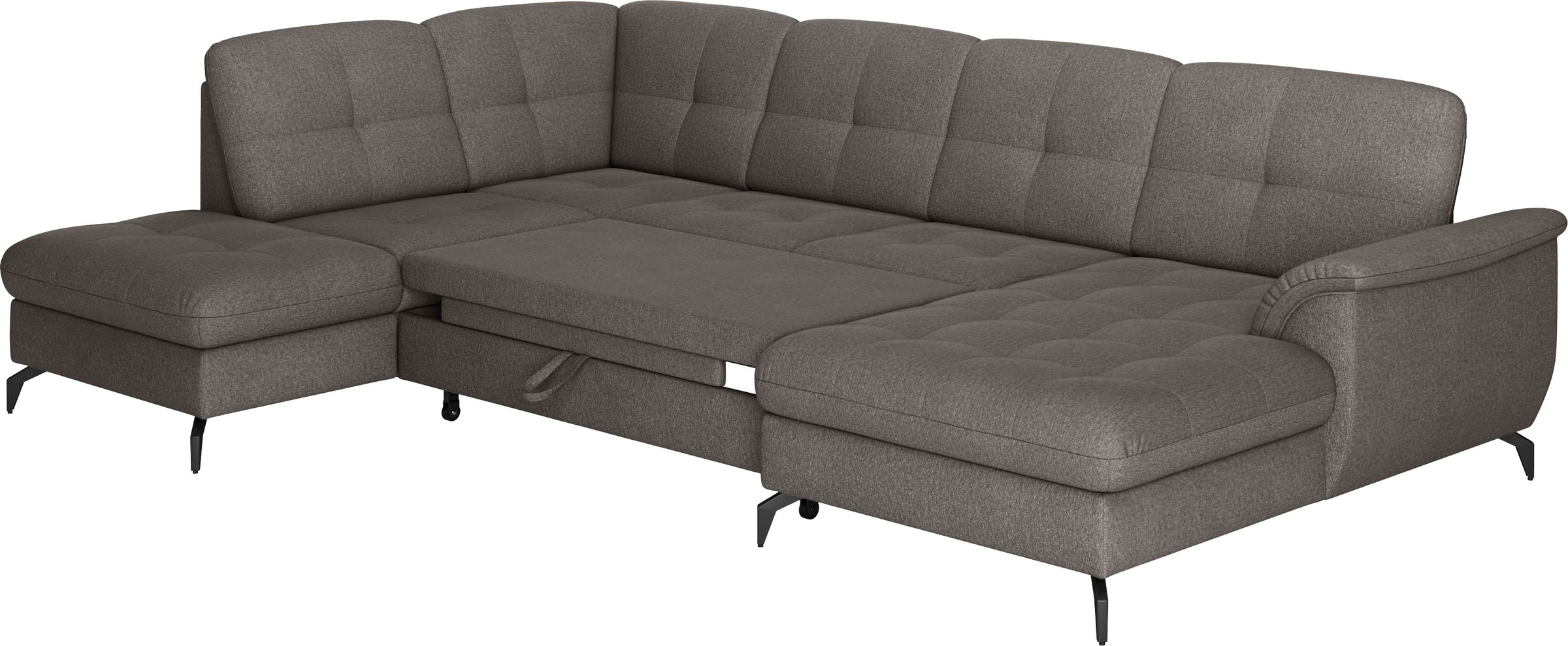 sit&more Wohnlandschaft »Zora U-Form«, wahlweise mit Bettfunktion und Bettkasten