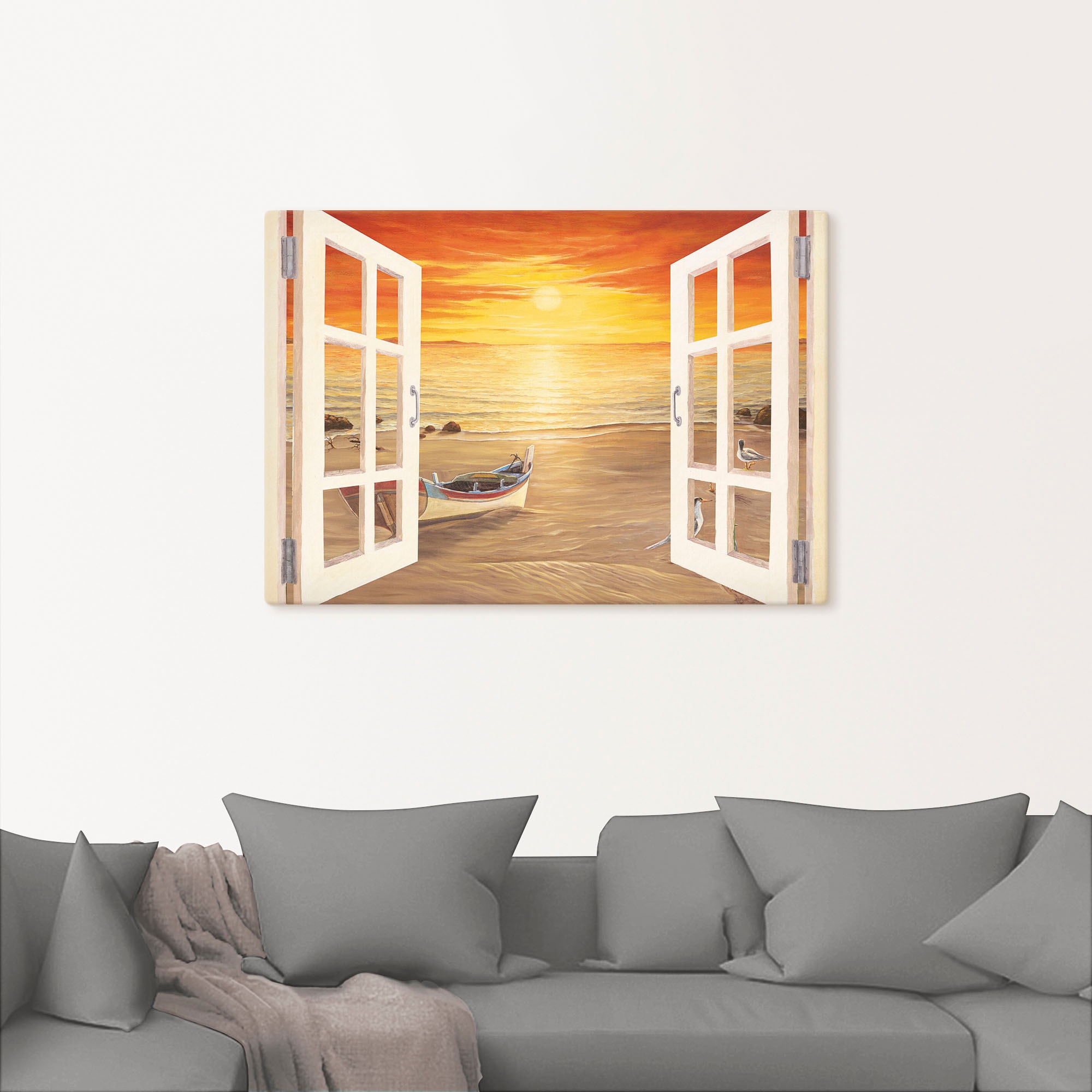 Artland Wandbild »Möwen«, Meer Bilder, (1 St.), als Alubild, Leinwandbild, Wandaufkleber oder Poster in versch. Größen